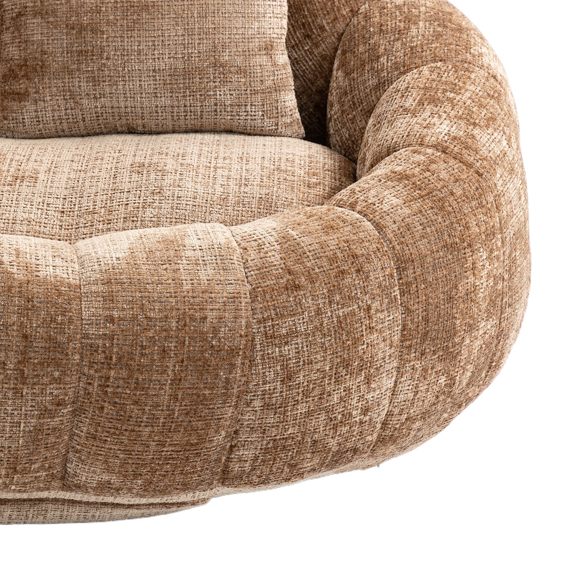 Logidon Zitzakbank Luxe Chenille Koffie Lounge Stoel