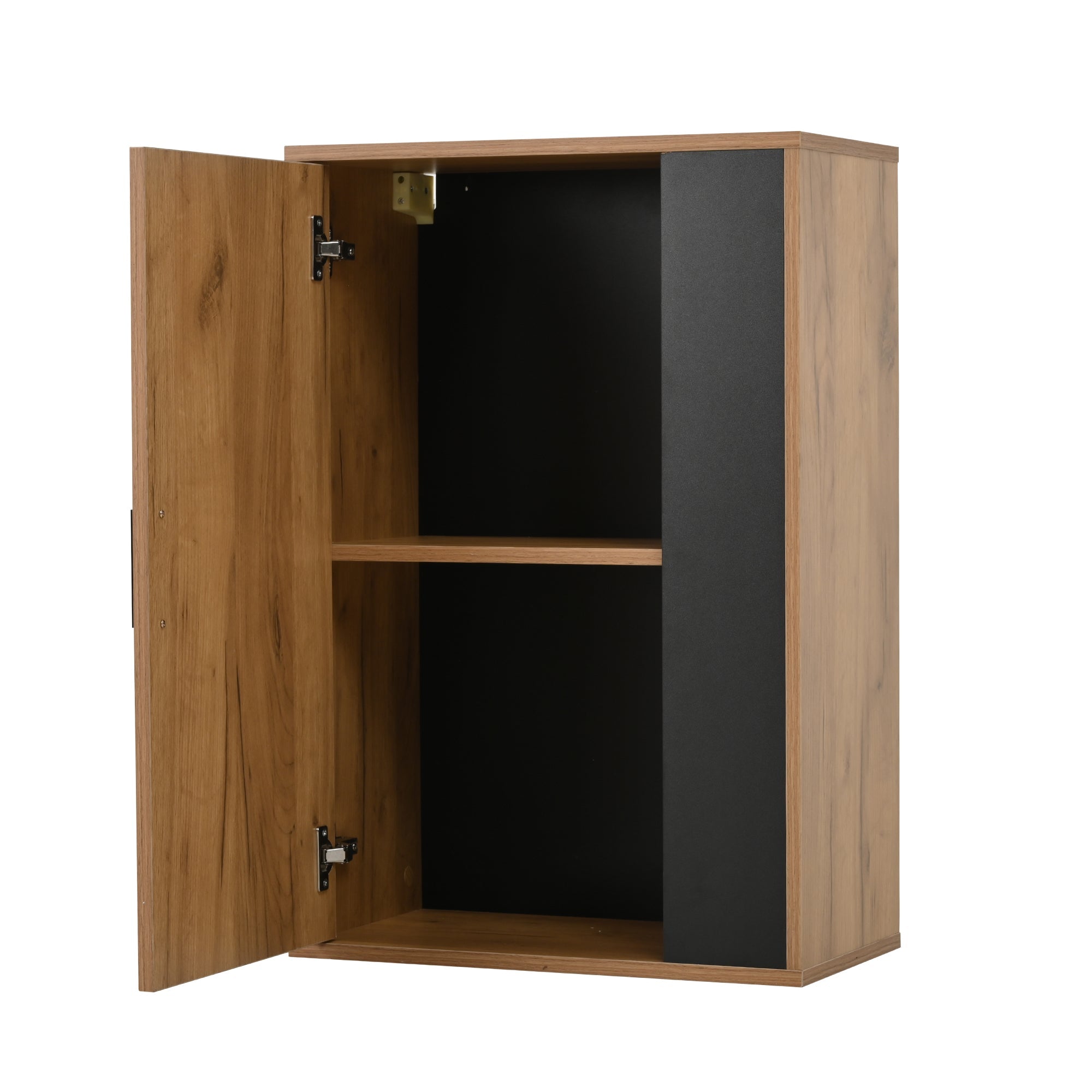 Logidon TV wandmeubelset 140 cm driedelig hout zwart