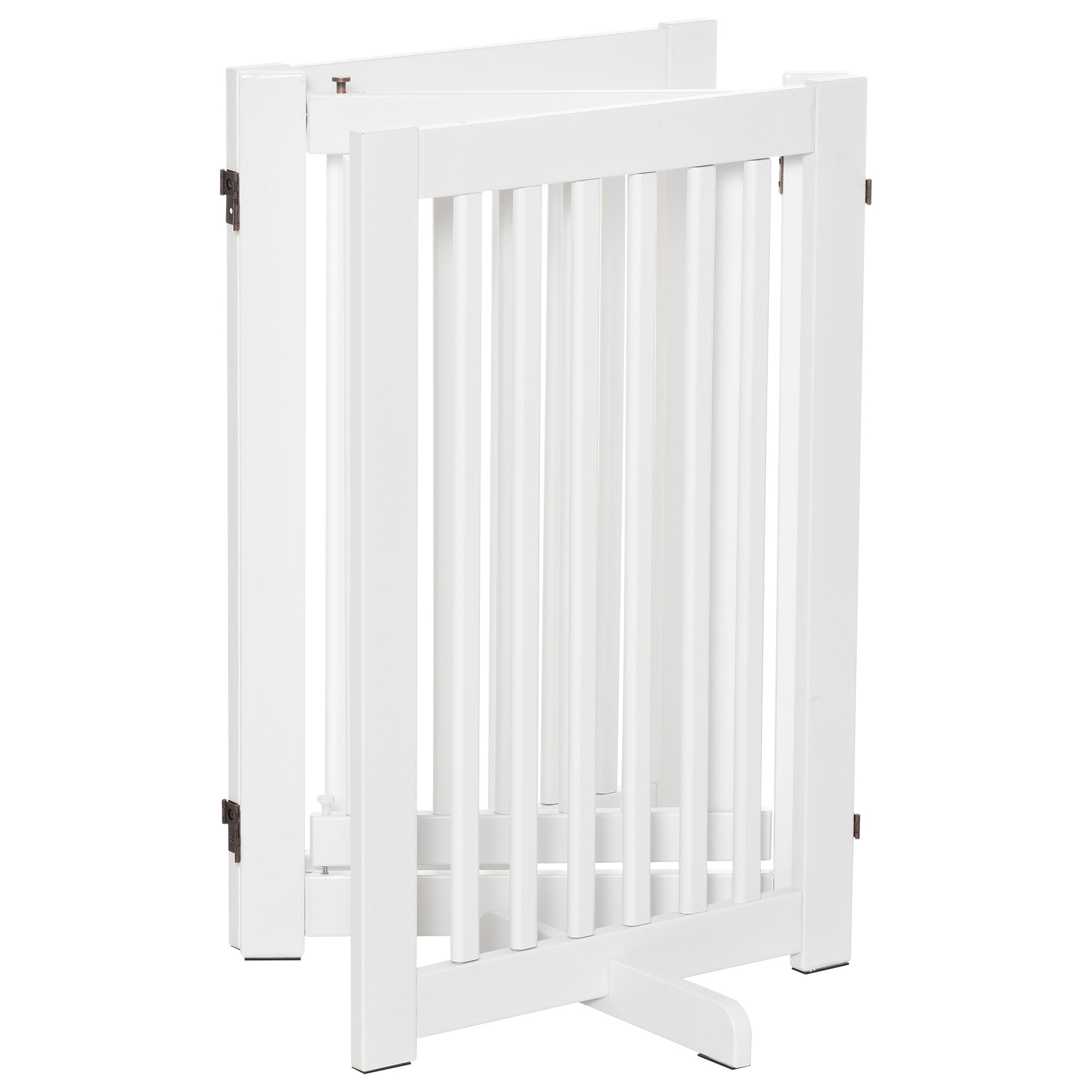 Logidon hek wit MDF 155 x 76 cm verstelbaar opvouwbaar