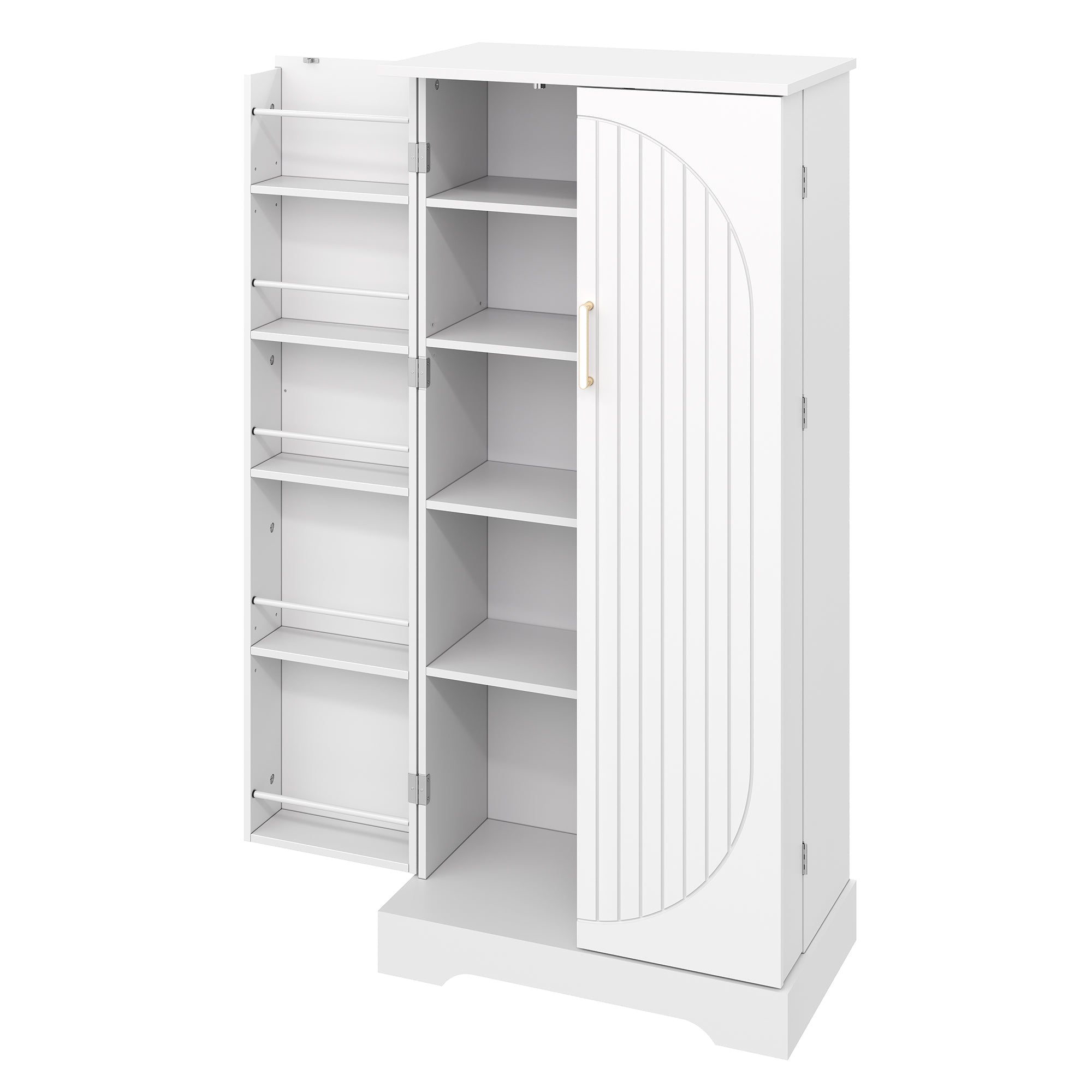 Logidon keukenkast wit 60x35x128 cm met LED sensorlicht