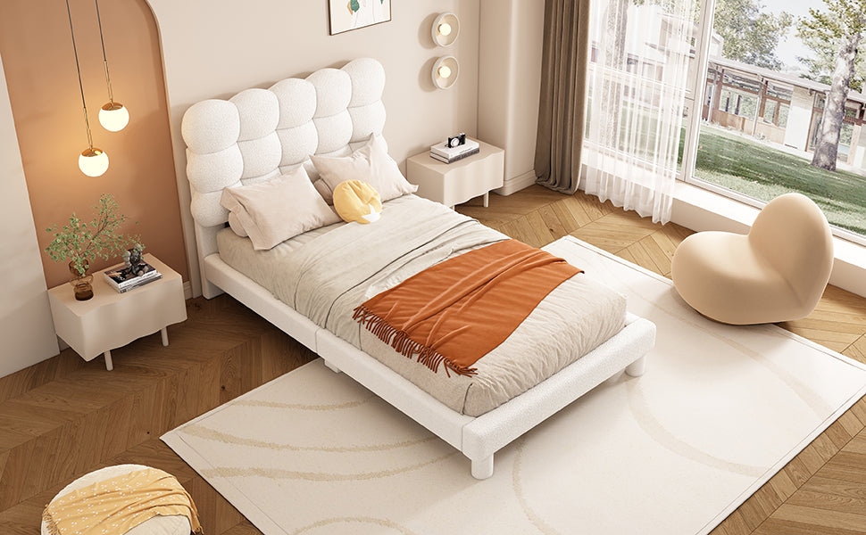Logidon plat bed 90x200 cm wit drievoudig verstelbaar hoofdbord