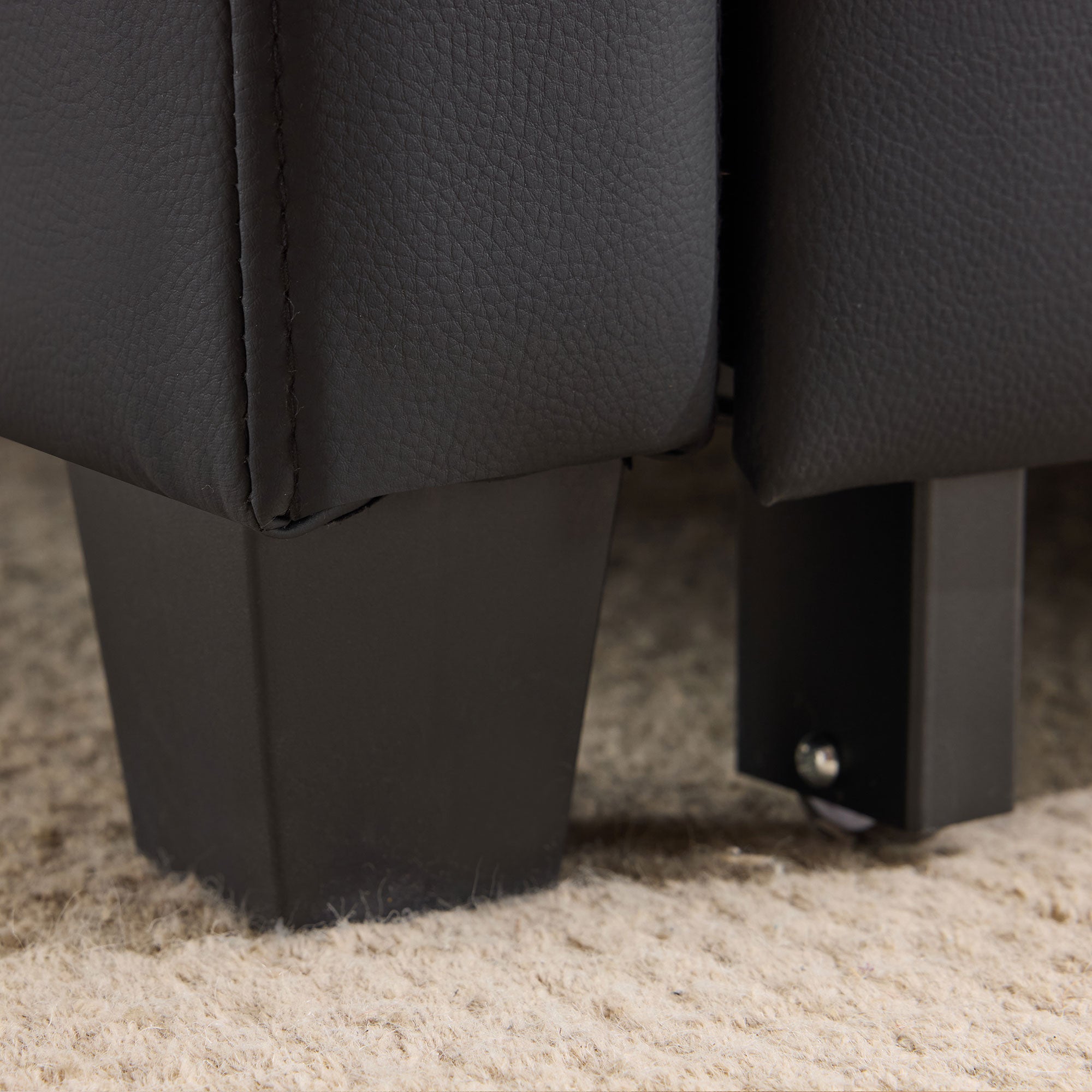 Logidon 3-in-1 uitschuifbare slaapbank, fauteuil, zwarte USB-bekerhouder