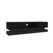 Logidon Zwart Hoogglans TV-meubel 160 CM Met LED 2 Laden