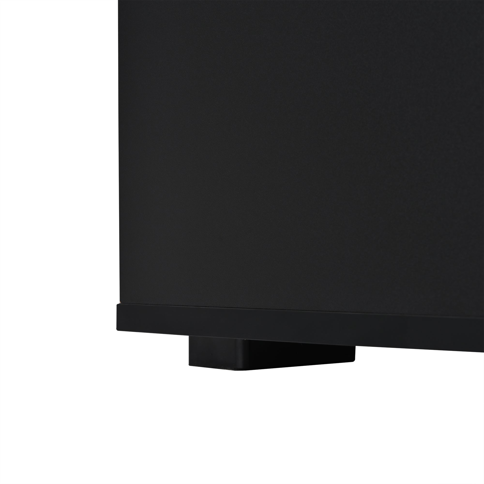 Logidon hoogglans salontafel 95x45x35 cm met LED verlichting zwart