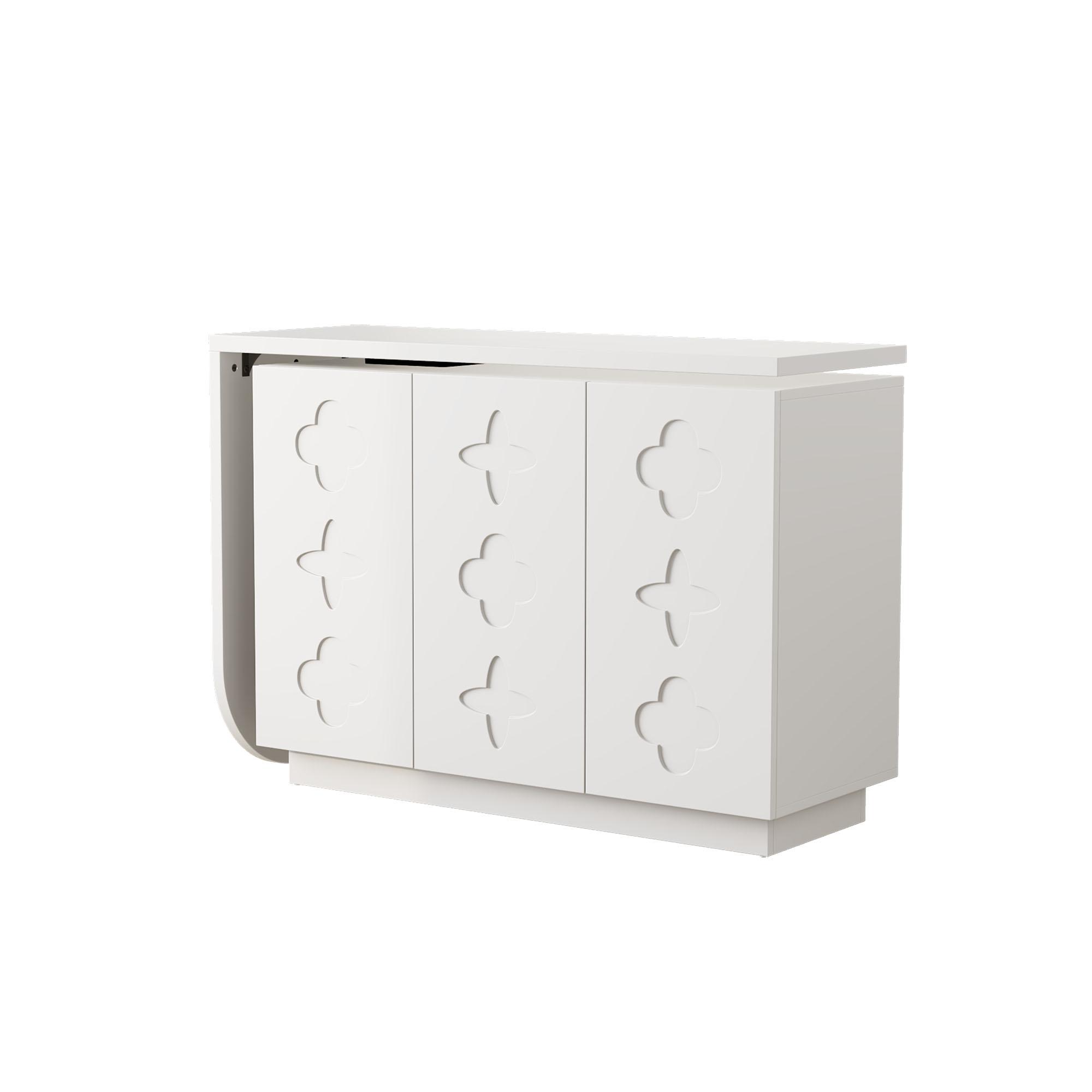 Logidon hoekbureau L-vorm draaibaar wit 110 centimeter
