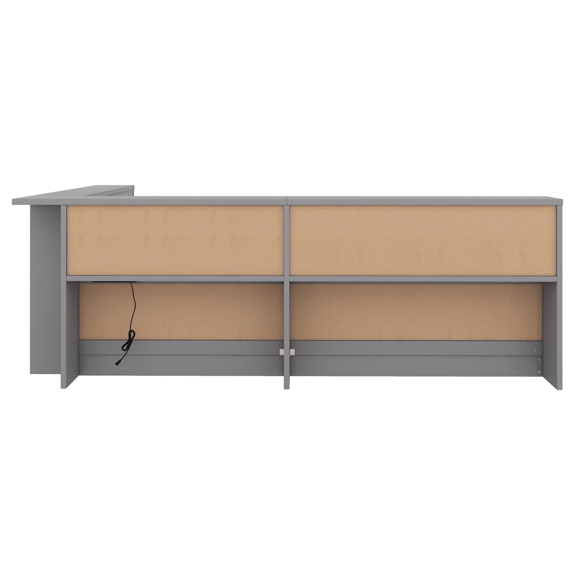 Logidon daybed 90x200 grijs inclusief stopcontact en USB lattenbodem