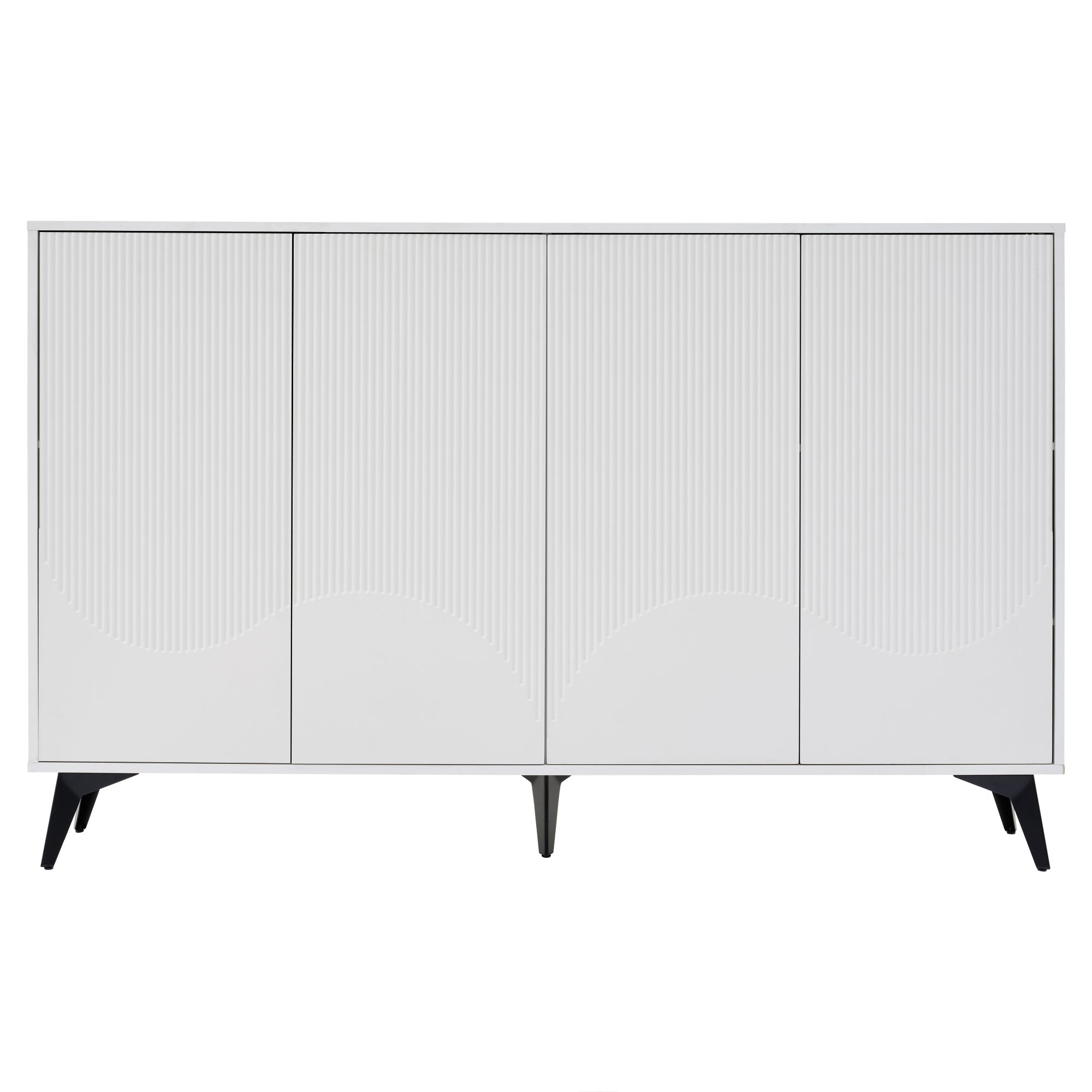 Logidon Wit Dressoir, 160 cm breed, verstelbare planken