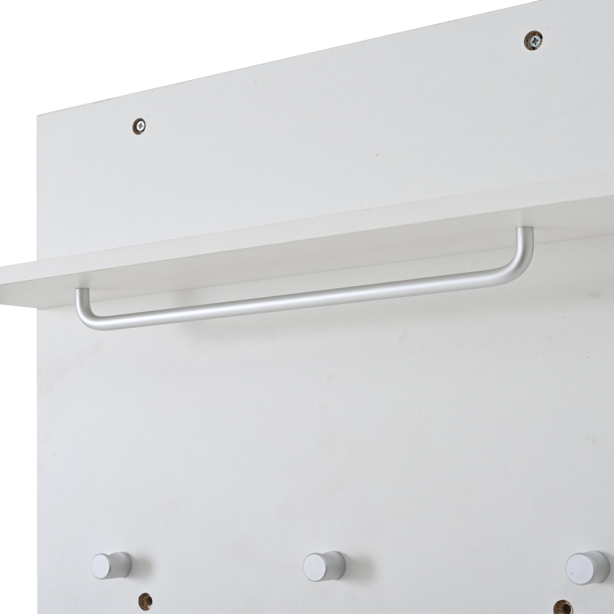 Logidon kledingkastset 4-delige spiegel schoenenkast wit 90x30x41,5 cm