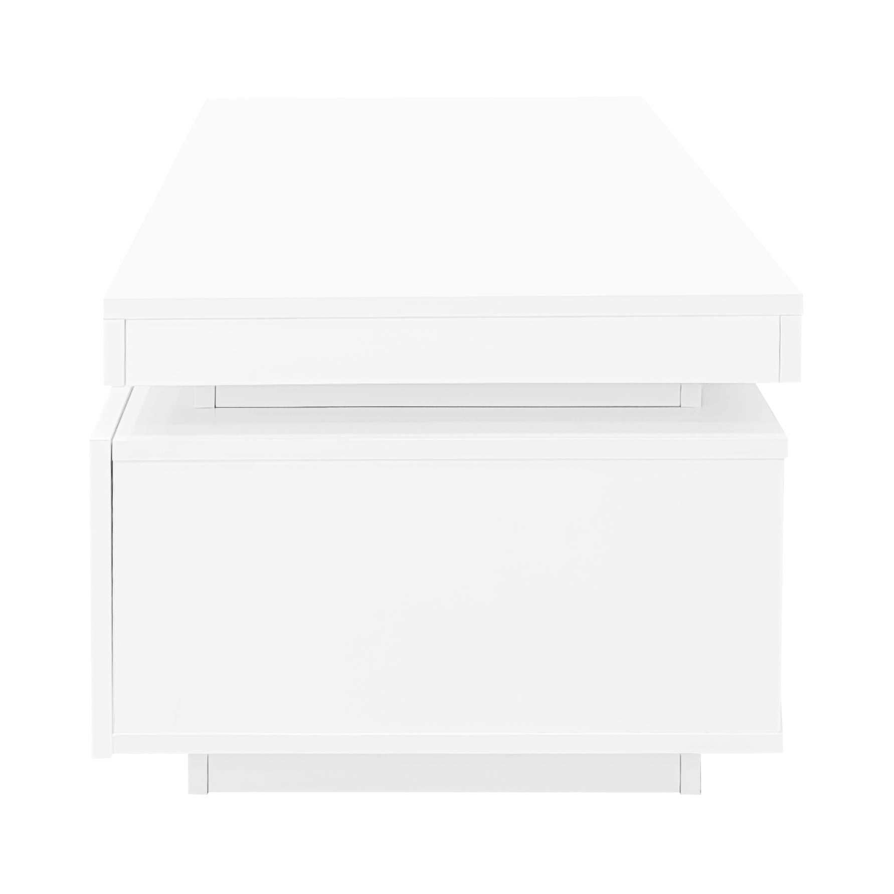 Logidon hoogglans witte salontafel met LED verlichting 100x50x40,3 cm