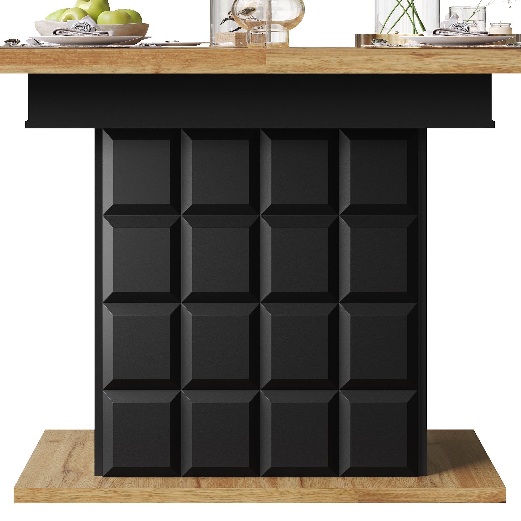 Logidon uitschuifbare eettafel 110-140 centimeter telescopisch naturel MDF