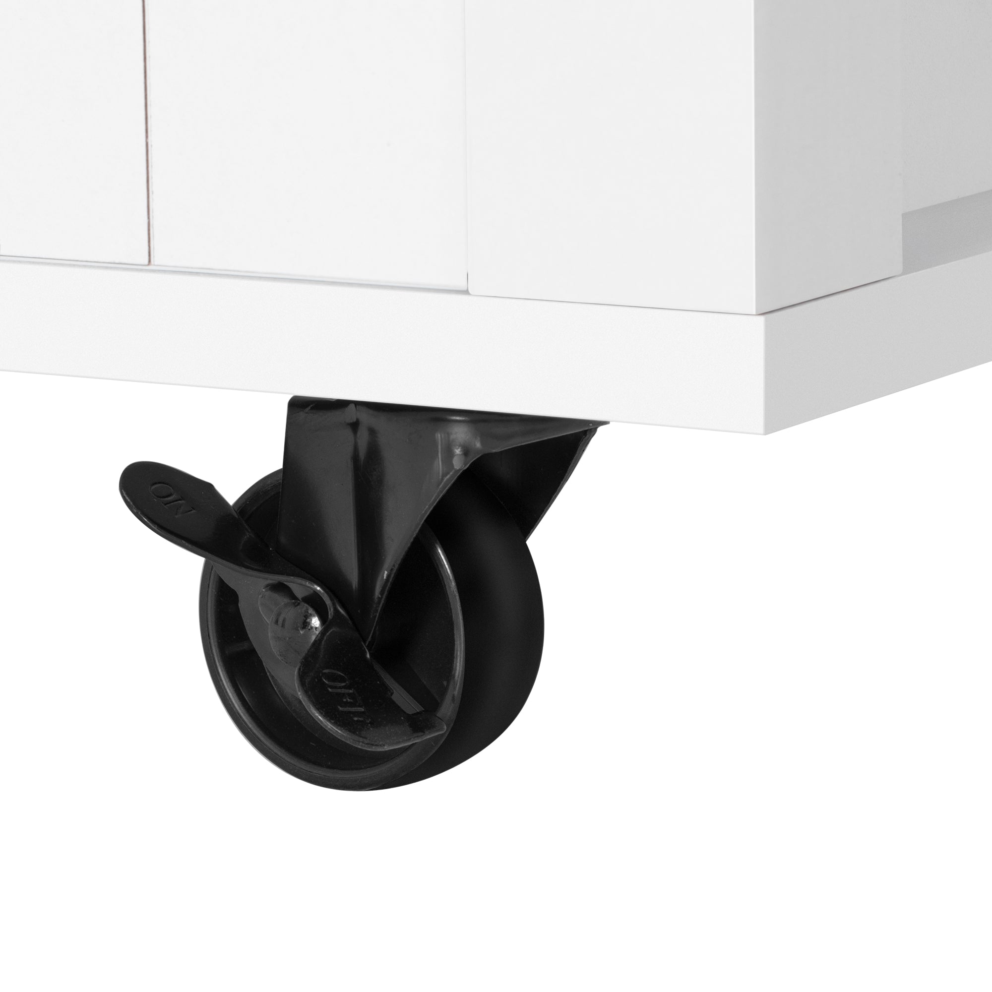Logidon Keukeneiland op Wielen Wit Uitschuifbare Werkplek 120 cm