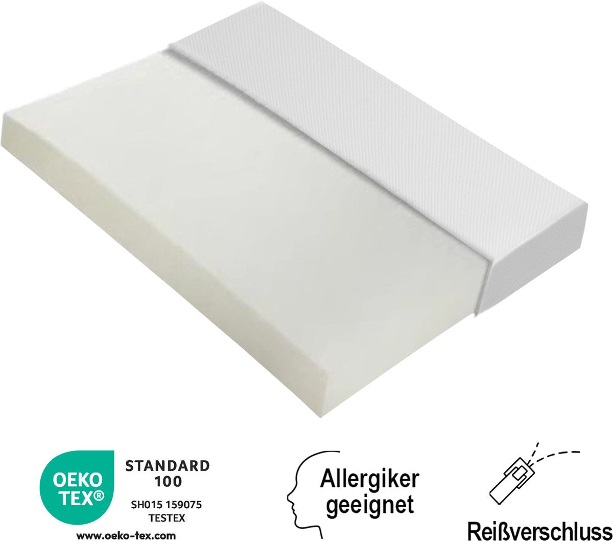 Merax Matras 140x200 cm - Koudschuim H3 - 16 cm Dik - Oeko Tex Gecertificeerd - Wit afbeelding 8