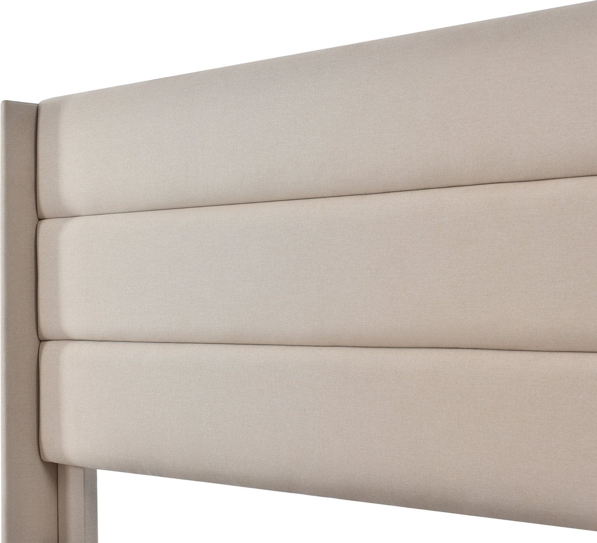Merax Gestoffeerd Tweepersoonsbed 140 x 200 cm - Hydraulisch Bed met Lattenbodem - Beige afbeelding 8
