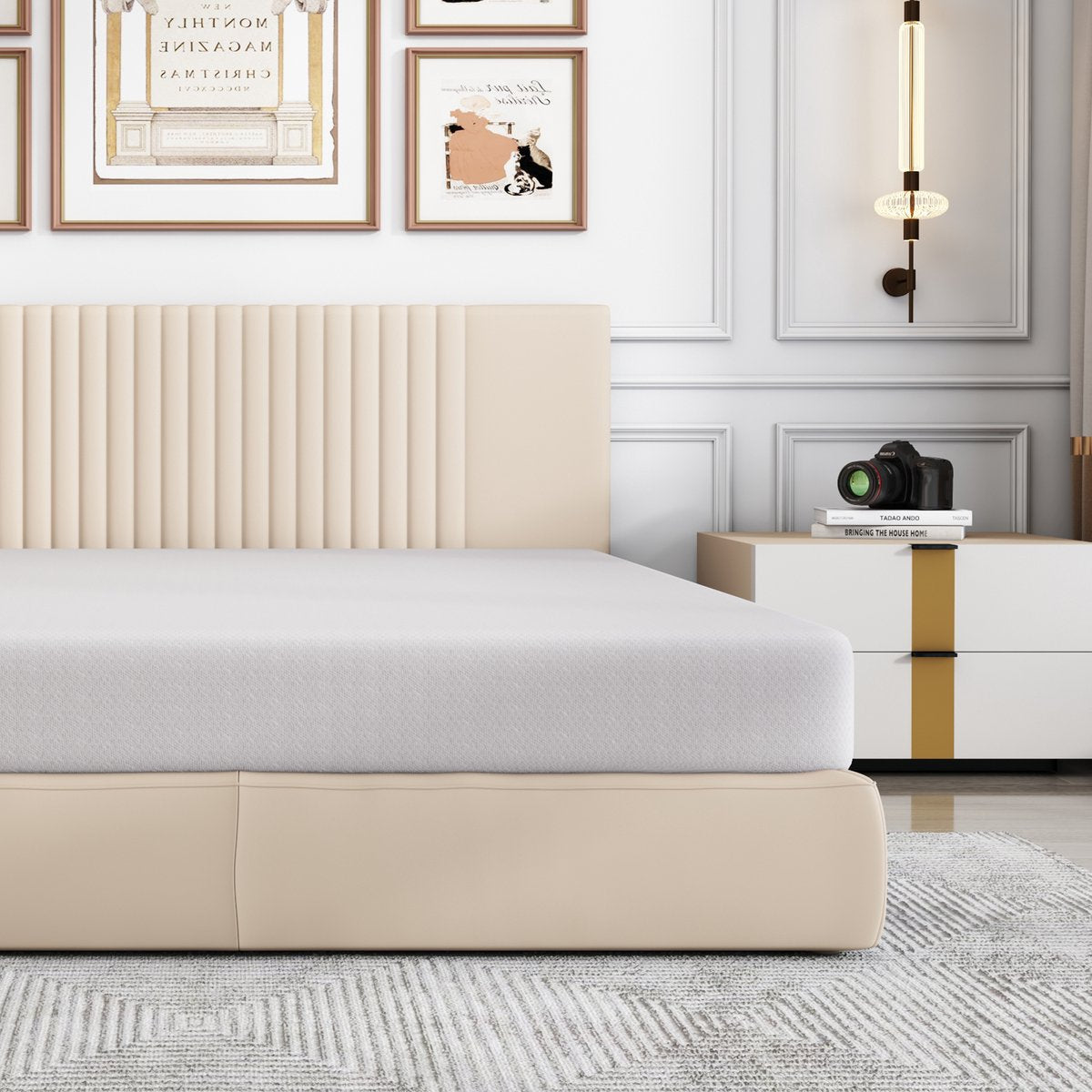Merax Matras 140x200 cm - Koudschuim H3 - 16 cm Dik - Oeko Tex Gecertificeerd - Wit afbeelding 7
