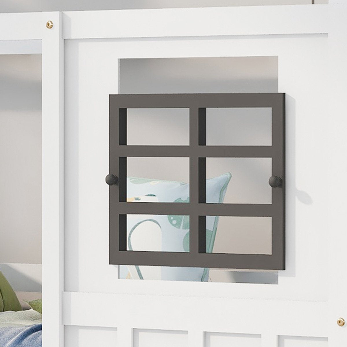 Merax Huisbed - Kinderbed - Peuterbed met Uitvalbeveiliging - Wit afbeelding 15