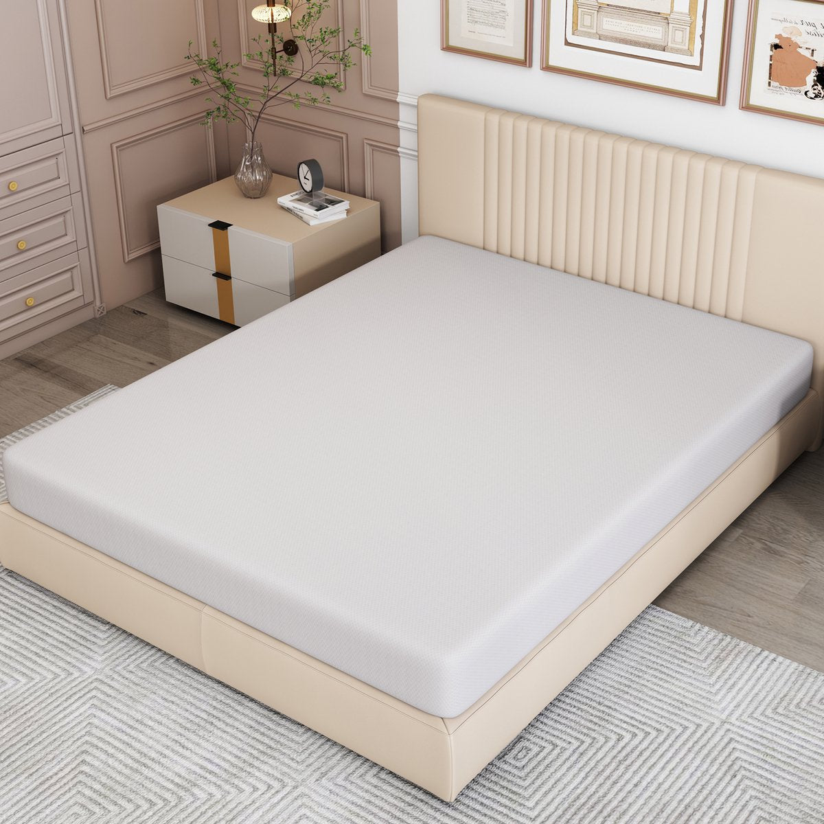 Merax Matras 140x200 cm - Koudschuim H3 - 16 cm Dik - Oeko Tex Gecertificeerd - Wit afbeelding 13