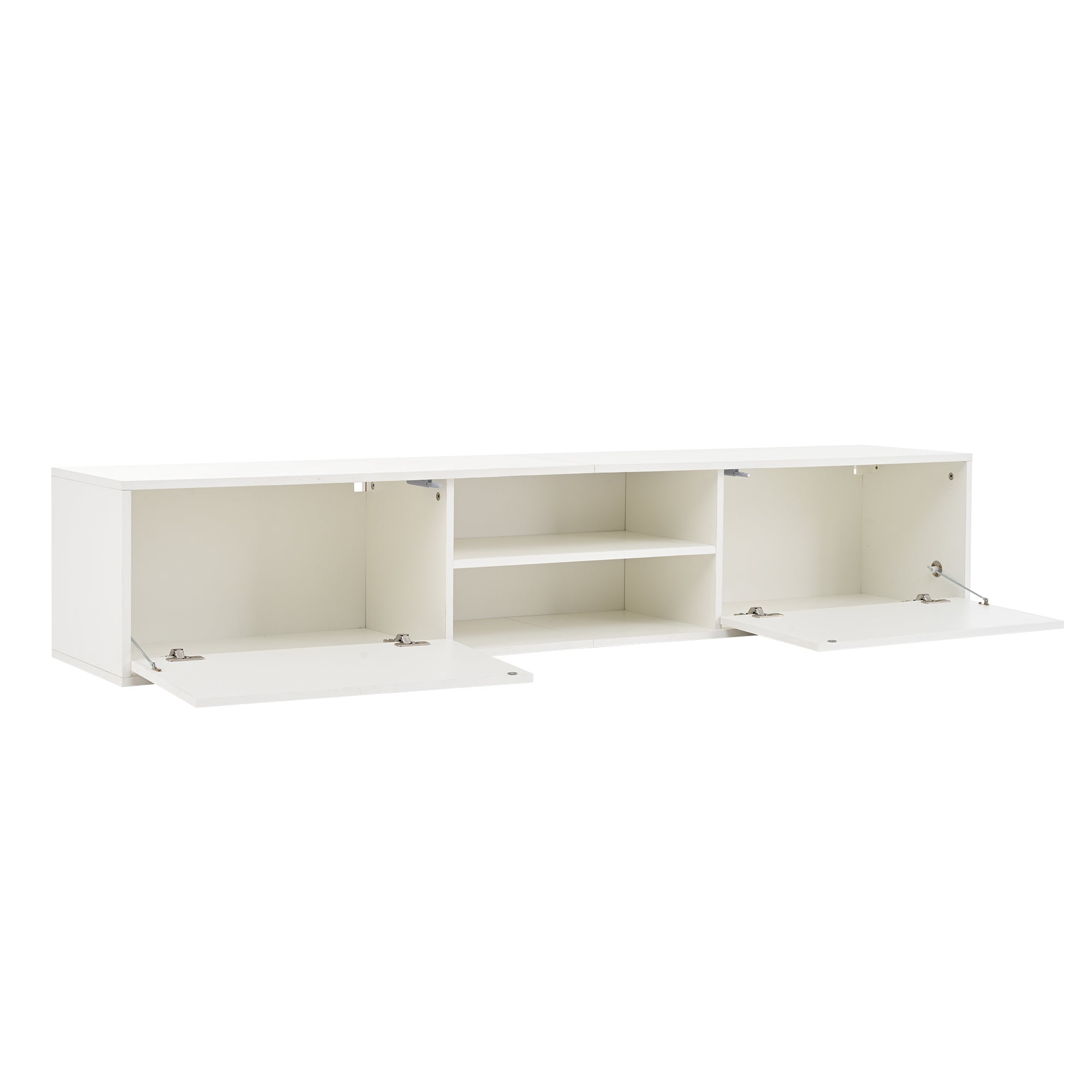 Logidon TV wandmeubel wit 180x35x33,5 cm compleet 4 delen