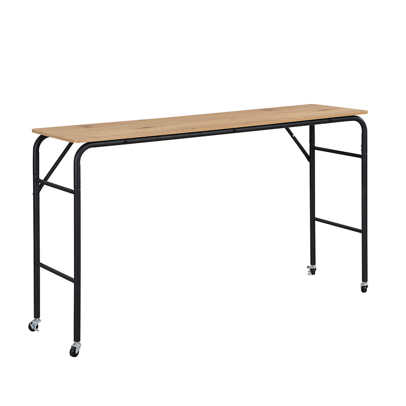 Logidon metalen bed 140x200 met tafelkapstok zwart naturel