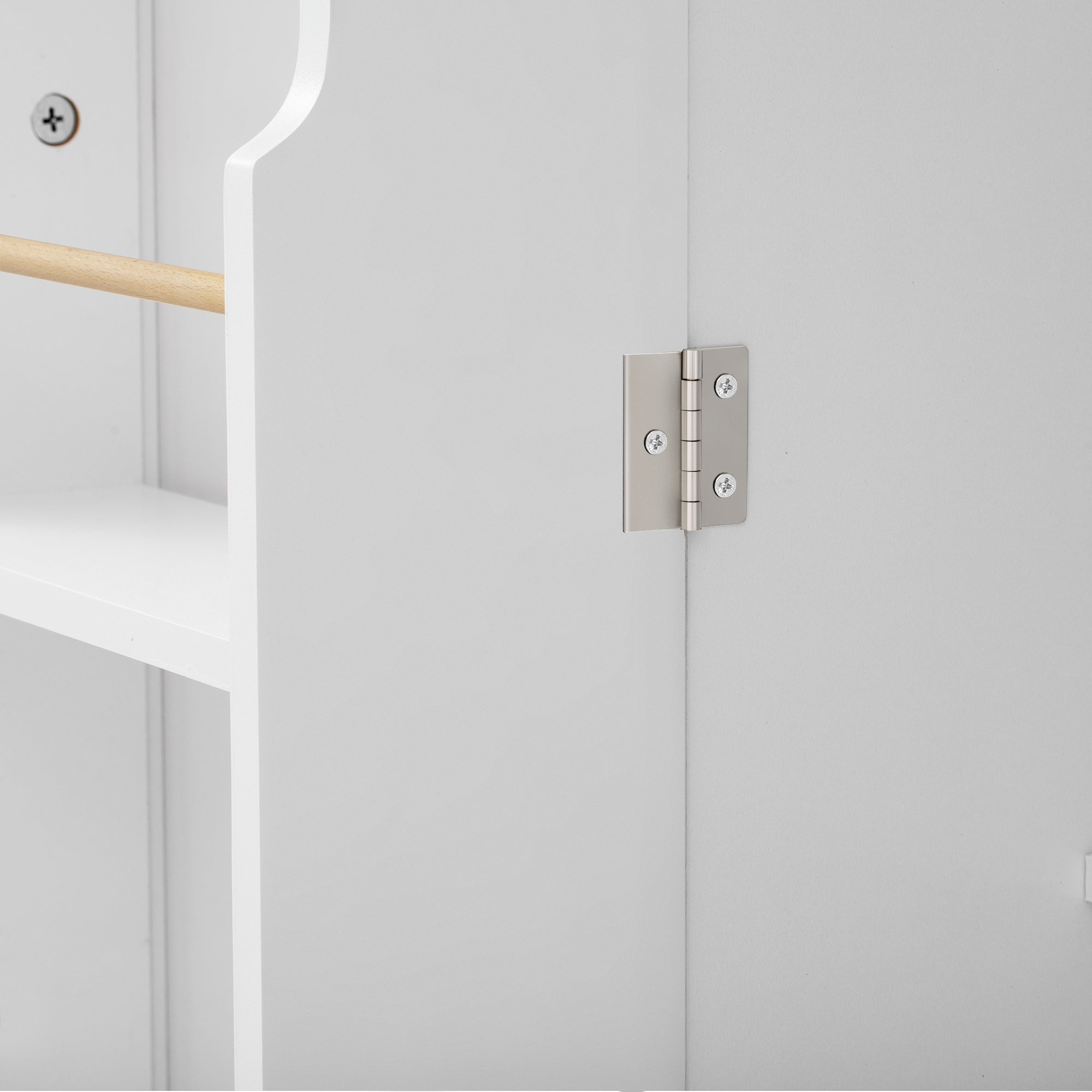 Logidon dressoir wit - 3 deuren, 1 lade, moderne buffetkast 107 cm