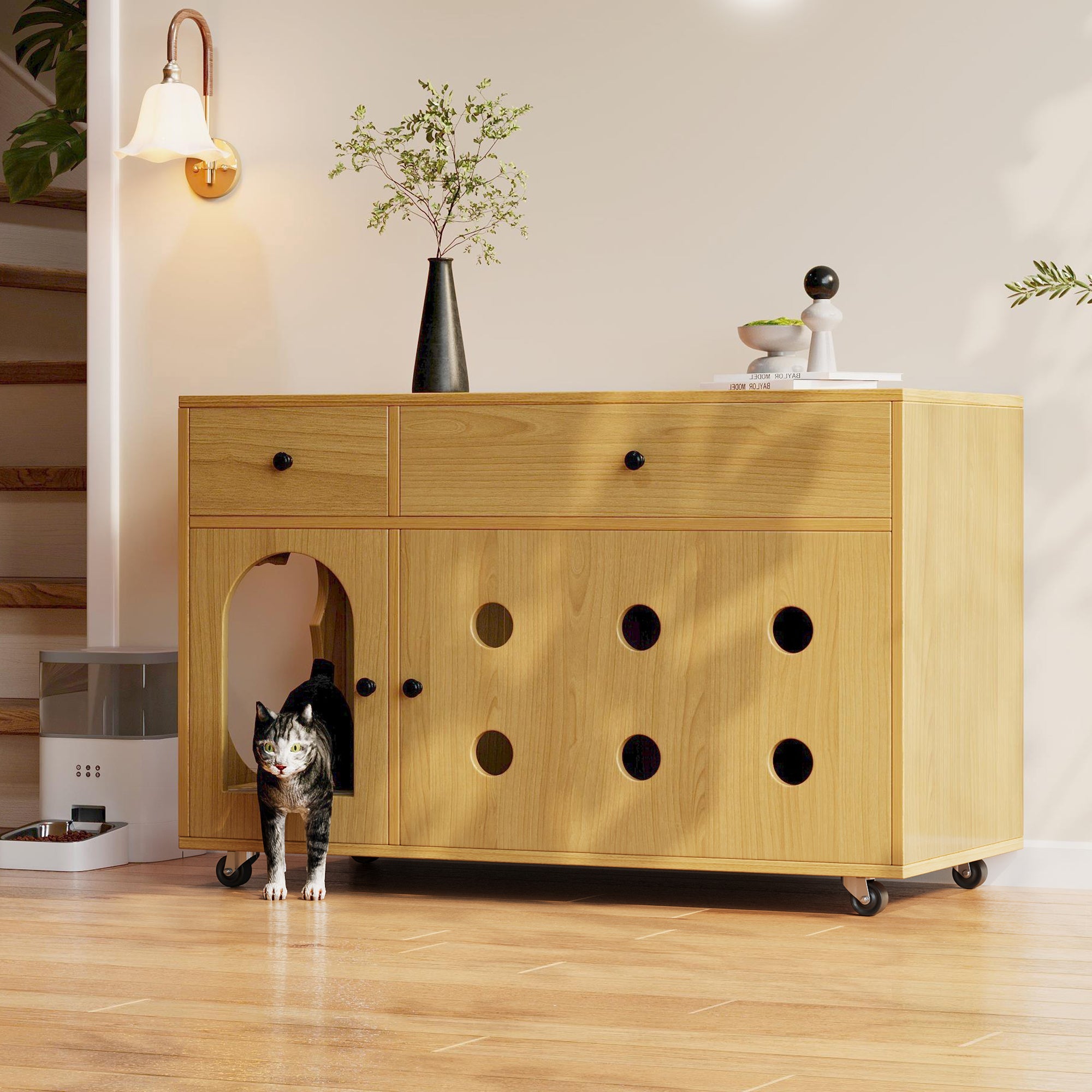 Logidon kattenbakkast 100 x 45 x 66 cm zandafvoerplaat