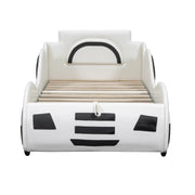 Logidon autobed vlakbed 90x200 wit met lattenbodem opbergruimte