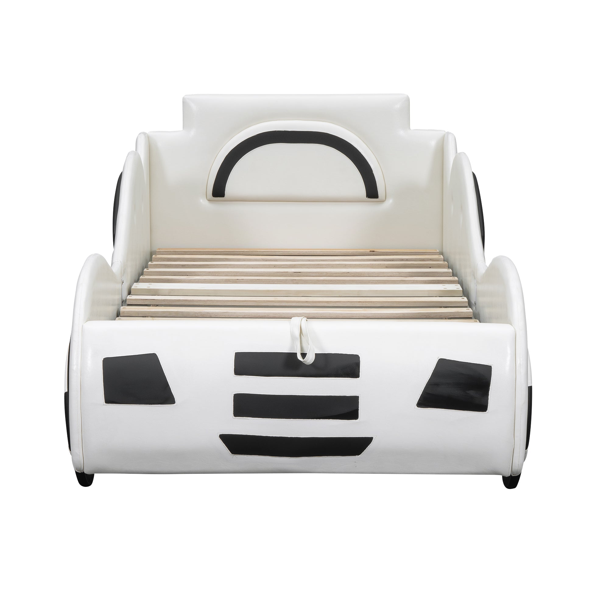 Logidon autobed vlakbed 90x200 wit met lattenbodem opbergruimte