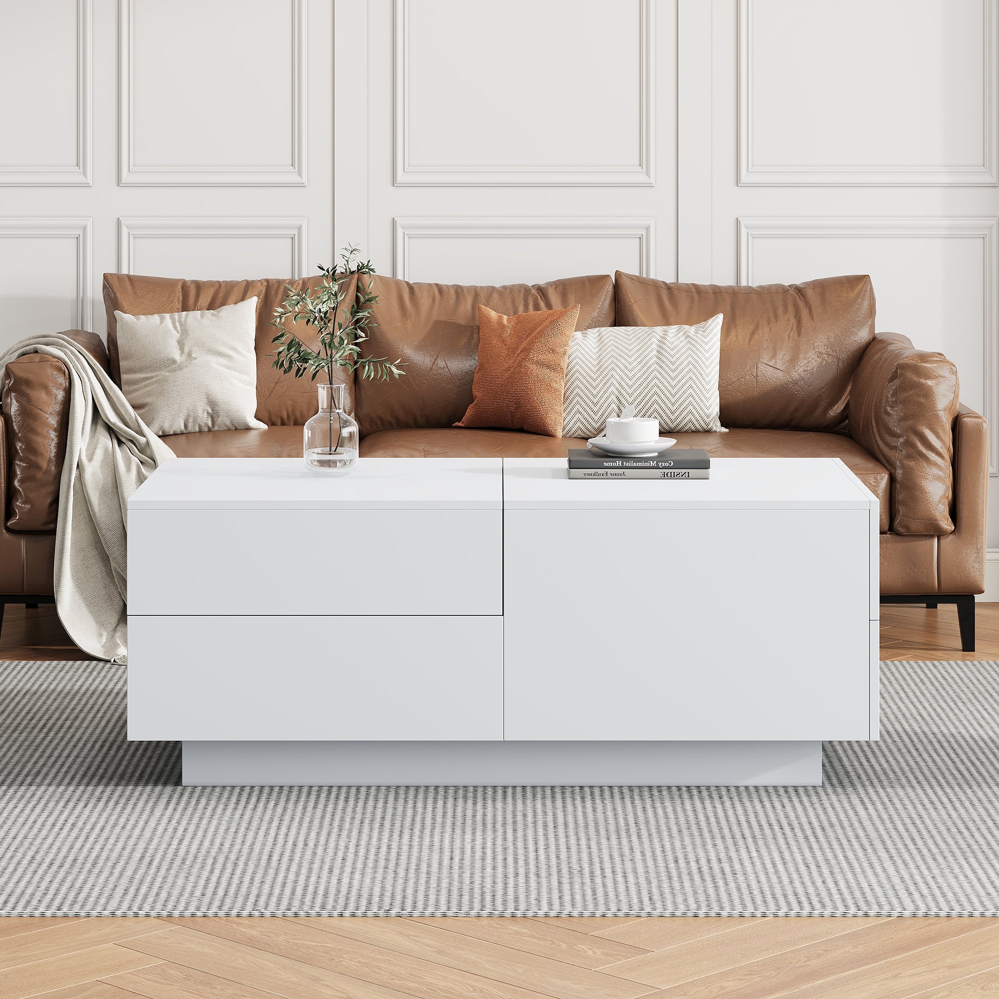 Logidon moderne salontafel met schuiflades 90x55x45
