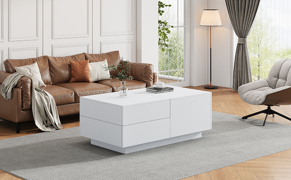 Logidon moderne salontafel met schuiflades 90x55x45