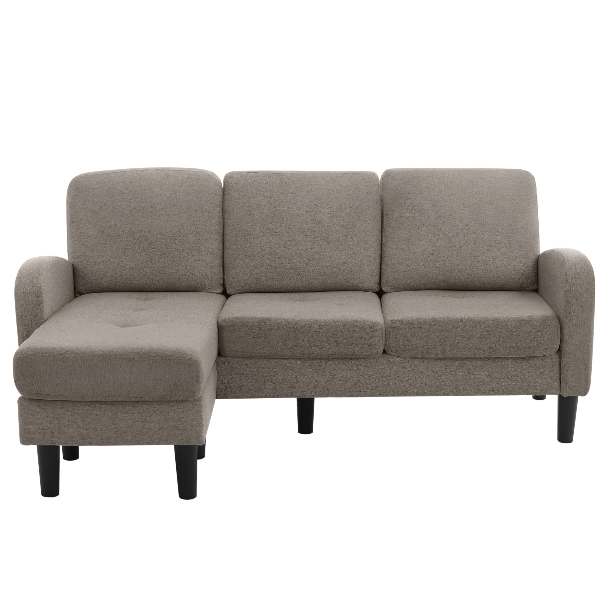 Logidon L-vormige hoekbank met chaise longue 3-zits 185x118x82 cm