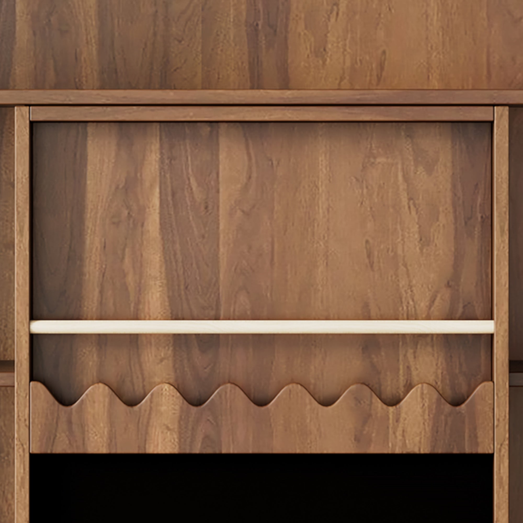 Logidon boekenkast met plank 120 x 38,5 x 151,5 cm walnoot