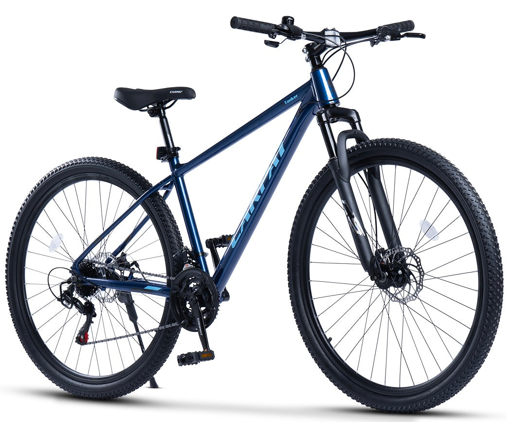 Logidon 29 inch mountainbike hardtail 100 mm veerweg blauw