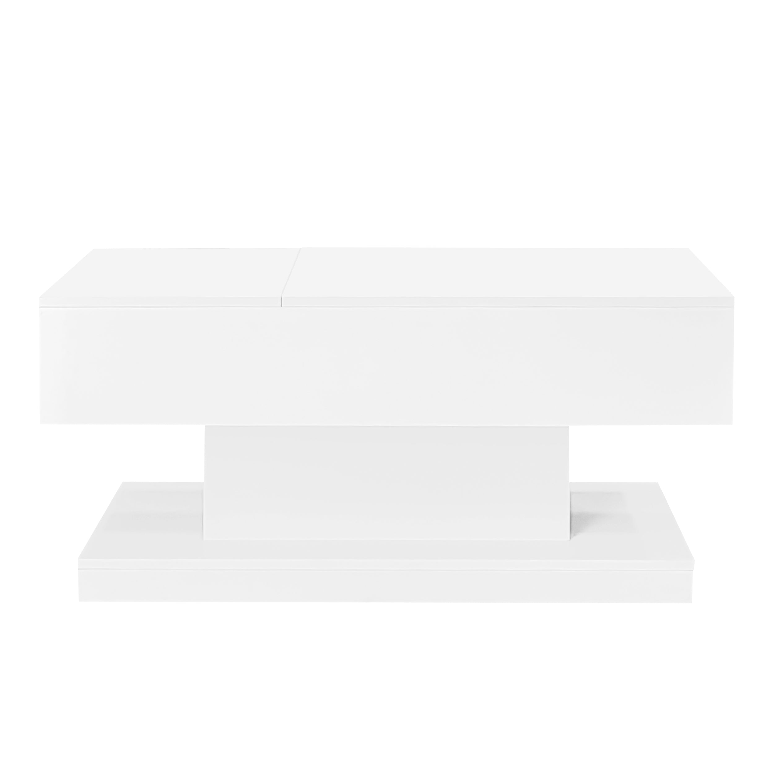 Logidon witte heftafel 100x50x45 met LED verlichting hydraulisch