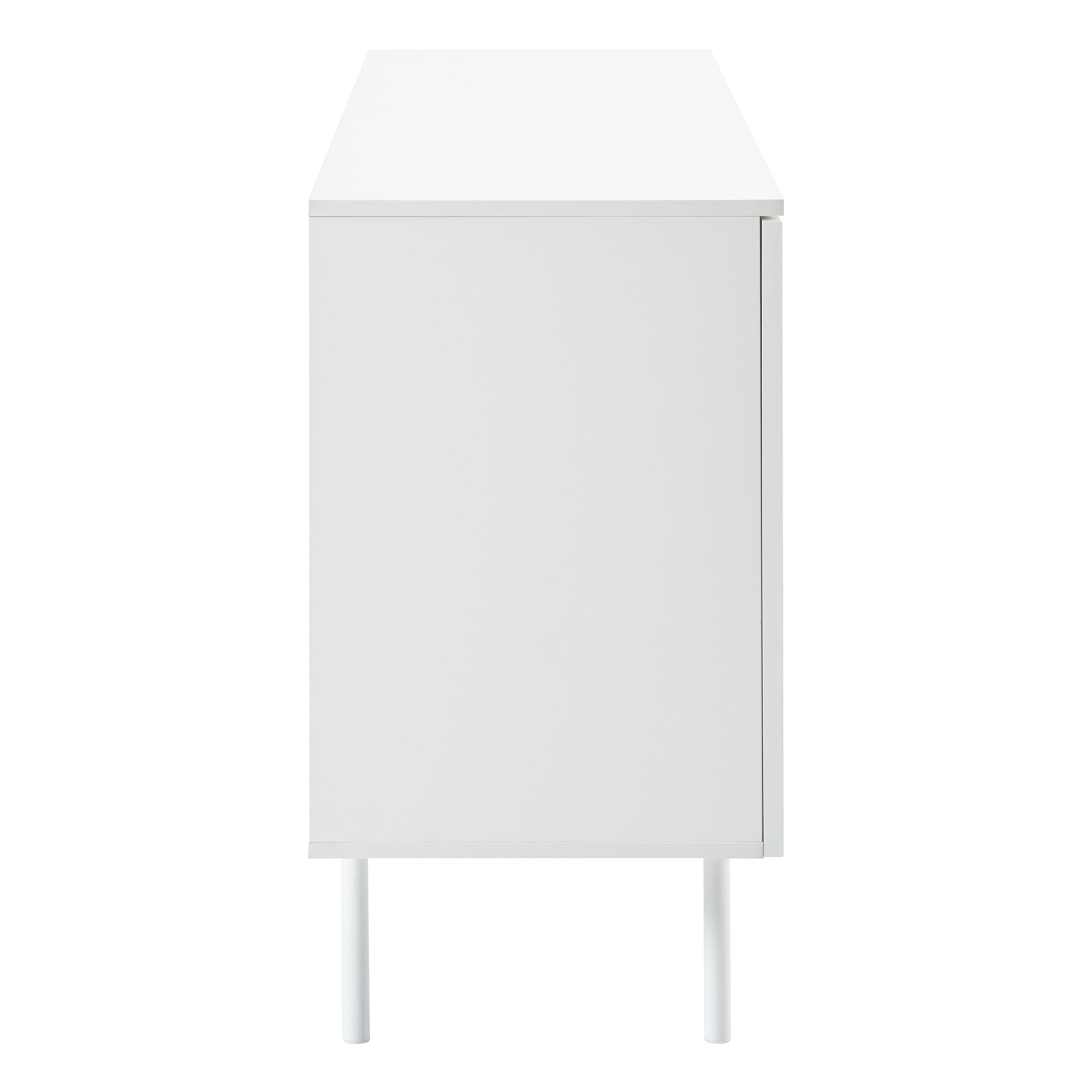 Logidon dressoir zuiver wit met 4 deuren in boogpatroon 140x42x80 cm