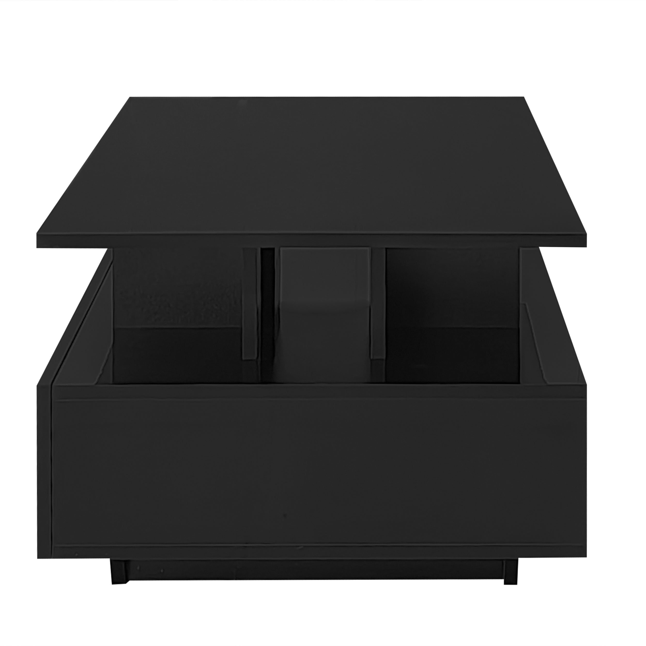 Logidon LED-verlichting salontafel met 2 lades 90x55x41 cm