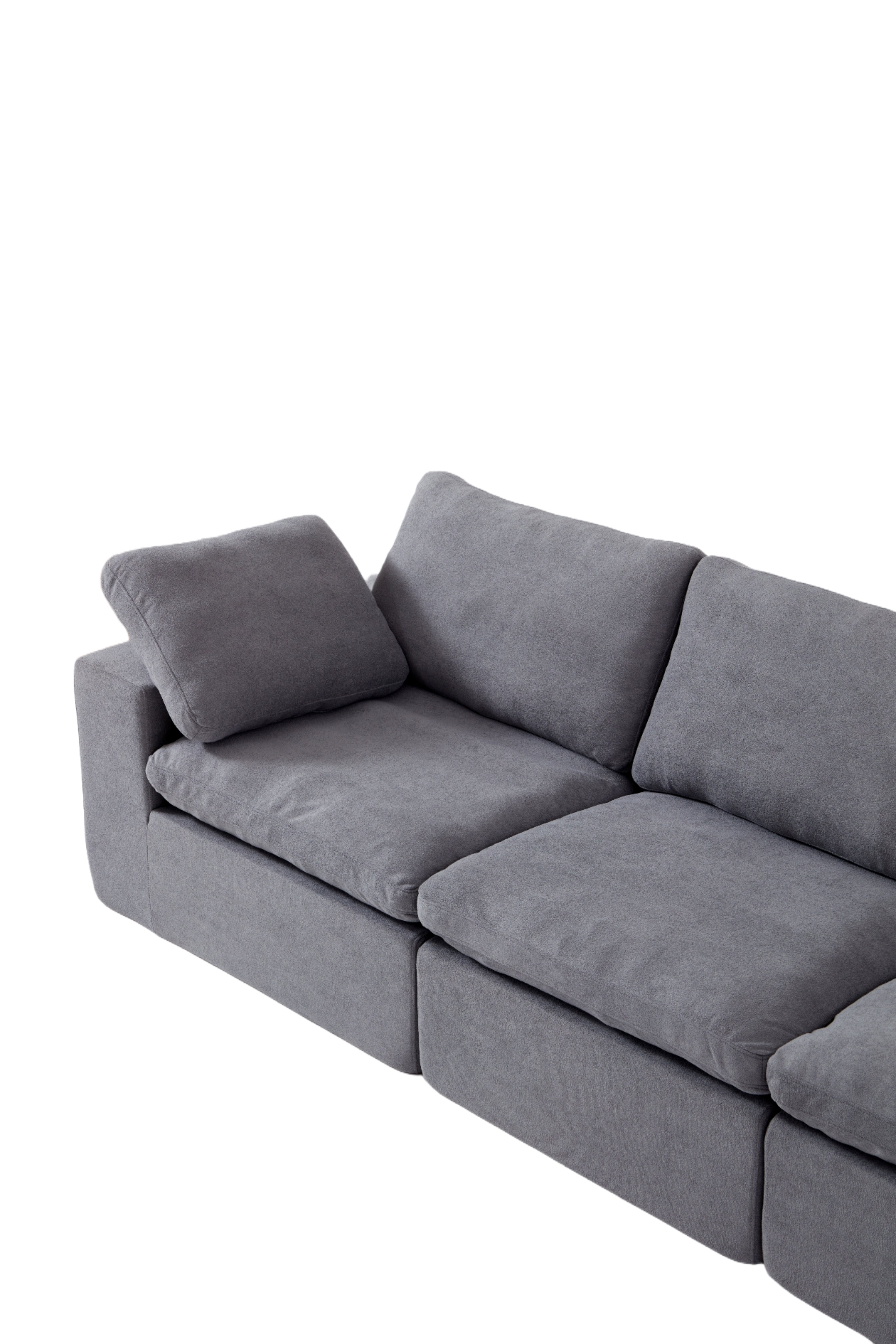 Logidon Cloud Modulaire Bank Grijs Diep Zitkussen