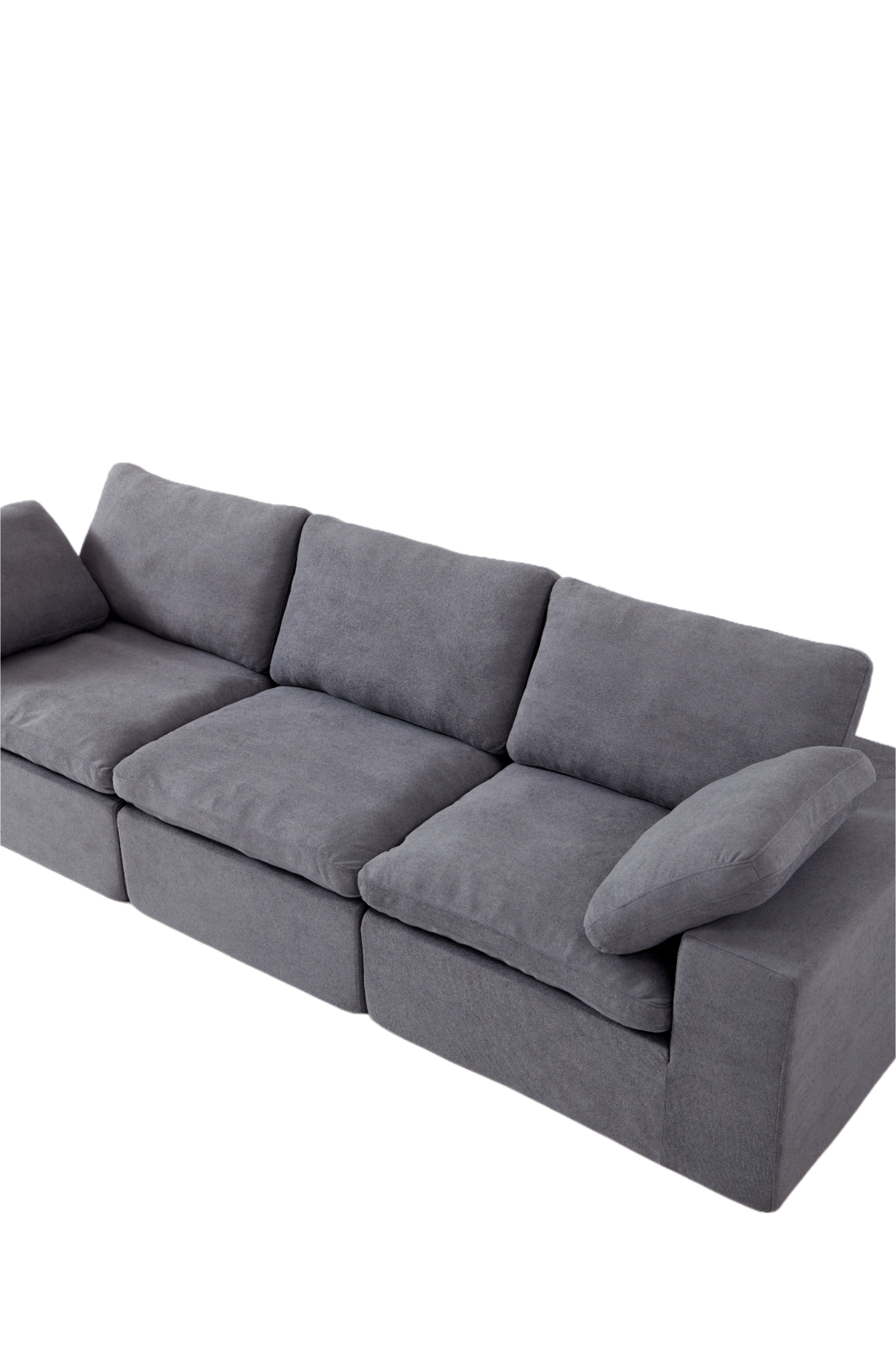 Logidon Cloud Modulaire Bank Grijs Diep Zitkussen