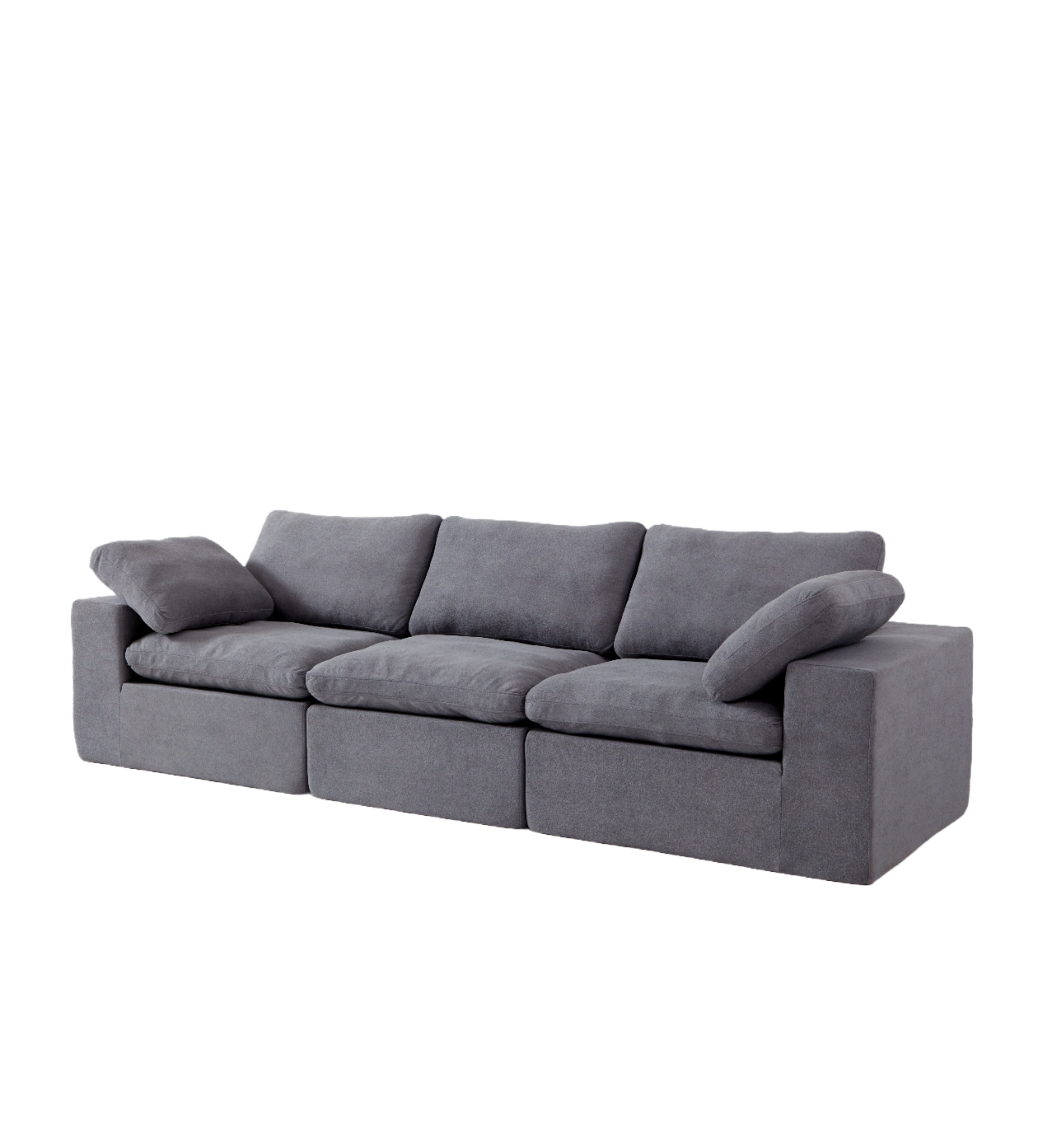Logidon Cloud Modulaire Bank Grijs Diep Zitkussen