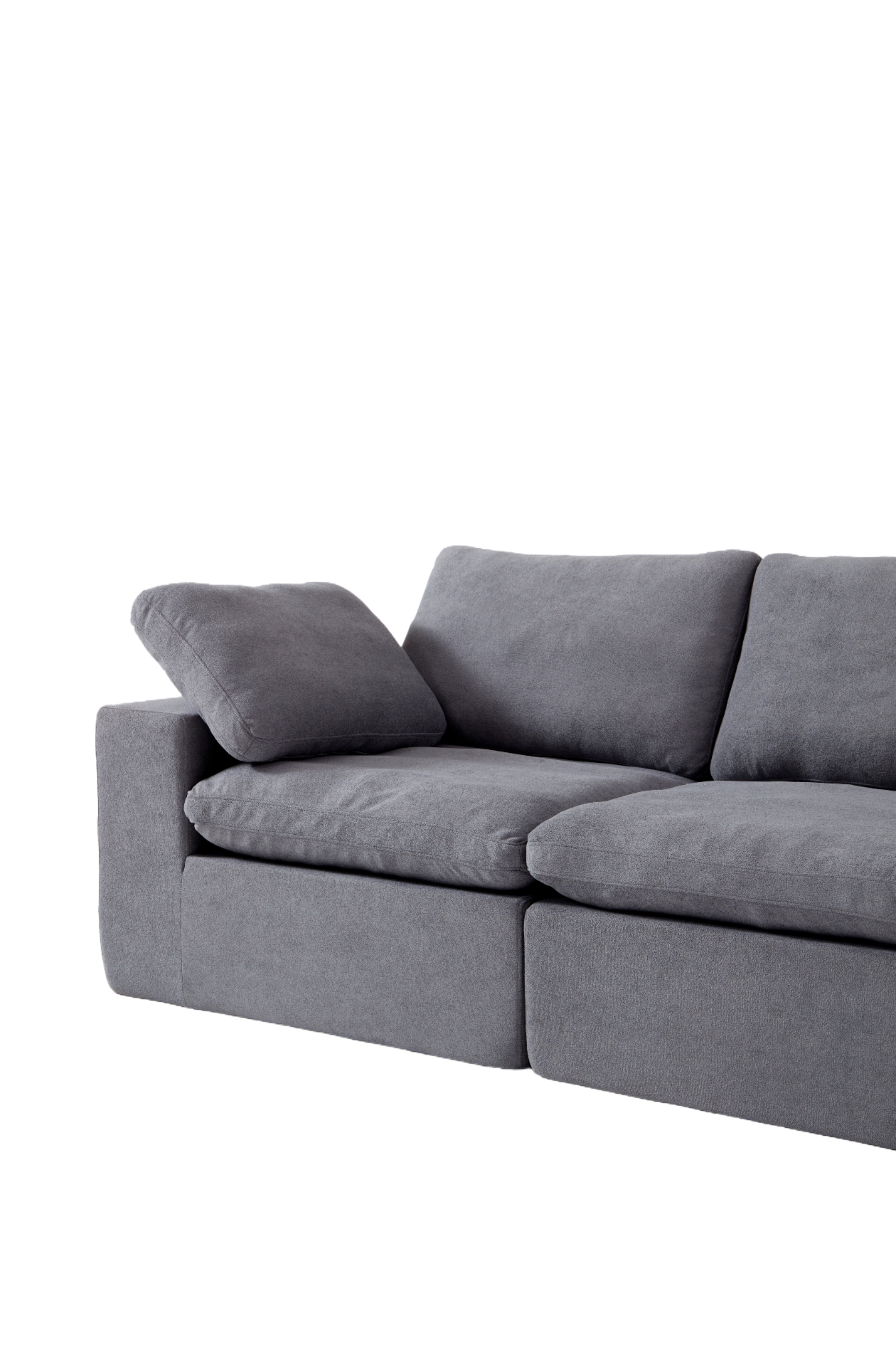 Logidon Cloud Modulaire Bank Grijs Diep Zitkussen