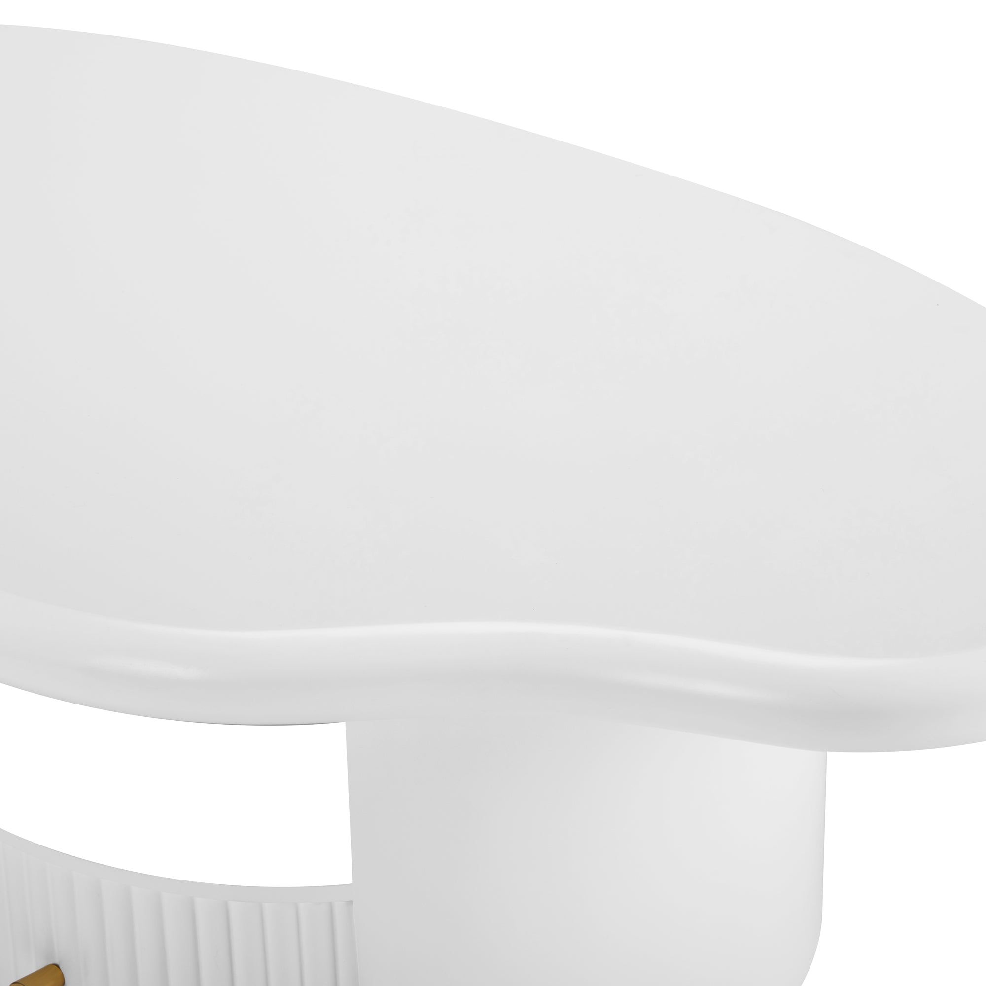 Logidon onregelmatige salontafel in wolkvorm 110x60cm wit