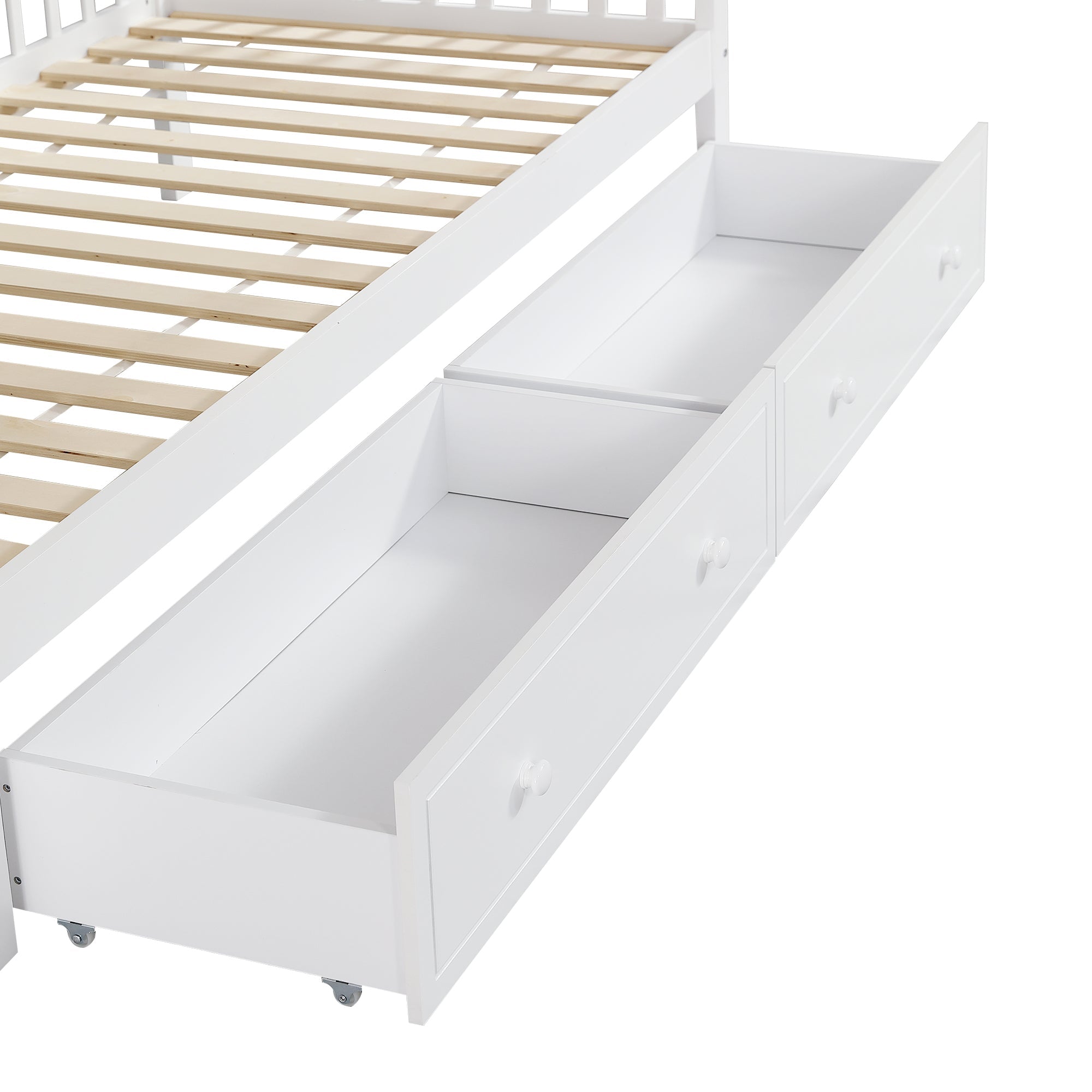 Logidon stapelbed kinderbed wit naturel 90x200 cm met raam