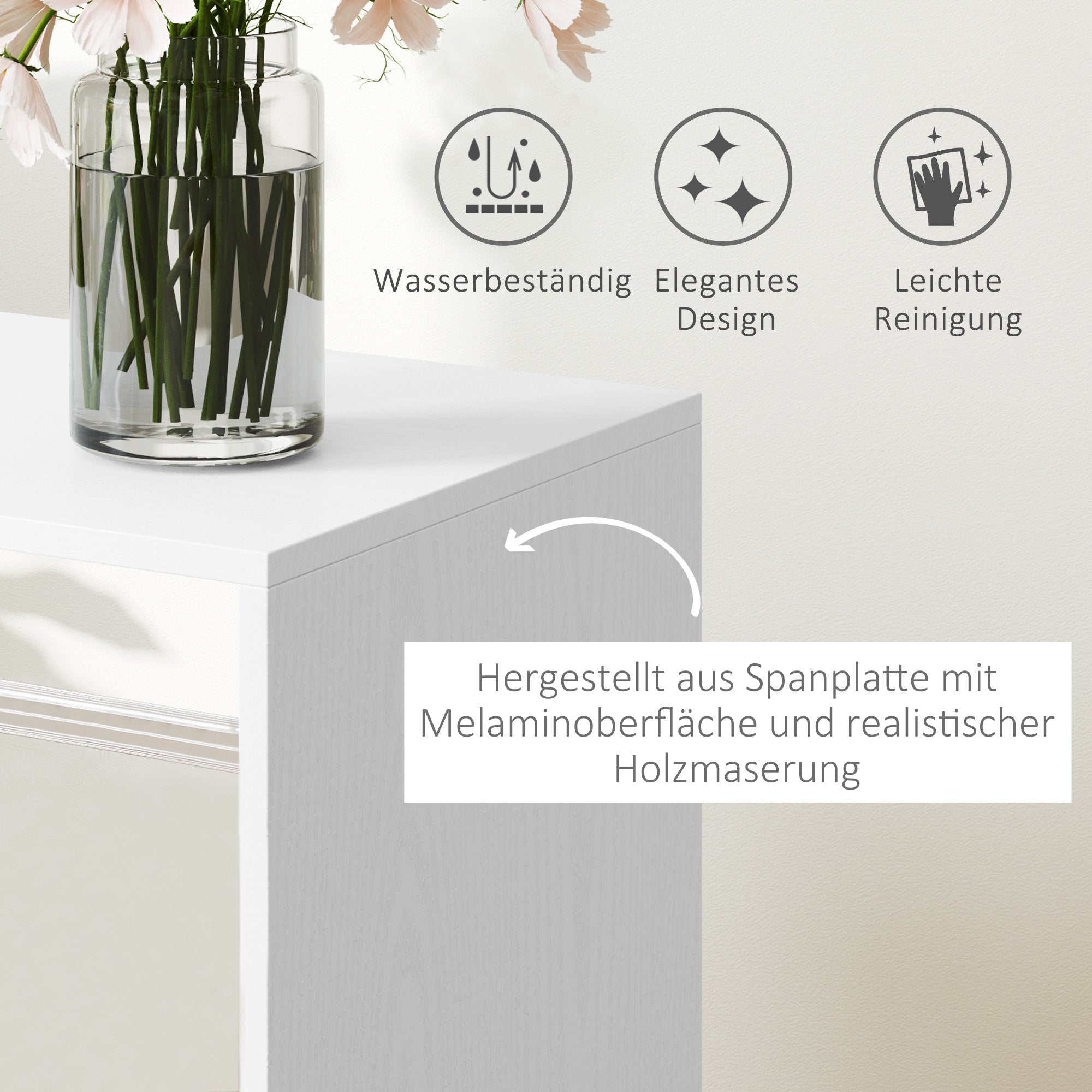 Logidon Mobile Wardrobe White 60x40x127 cm With Shelf And Wheels