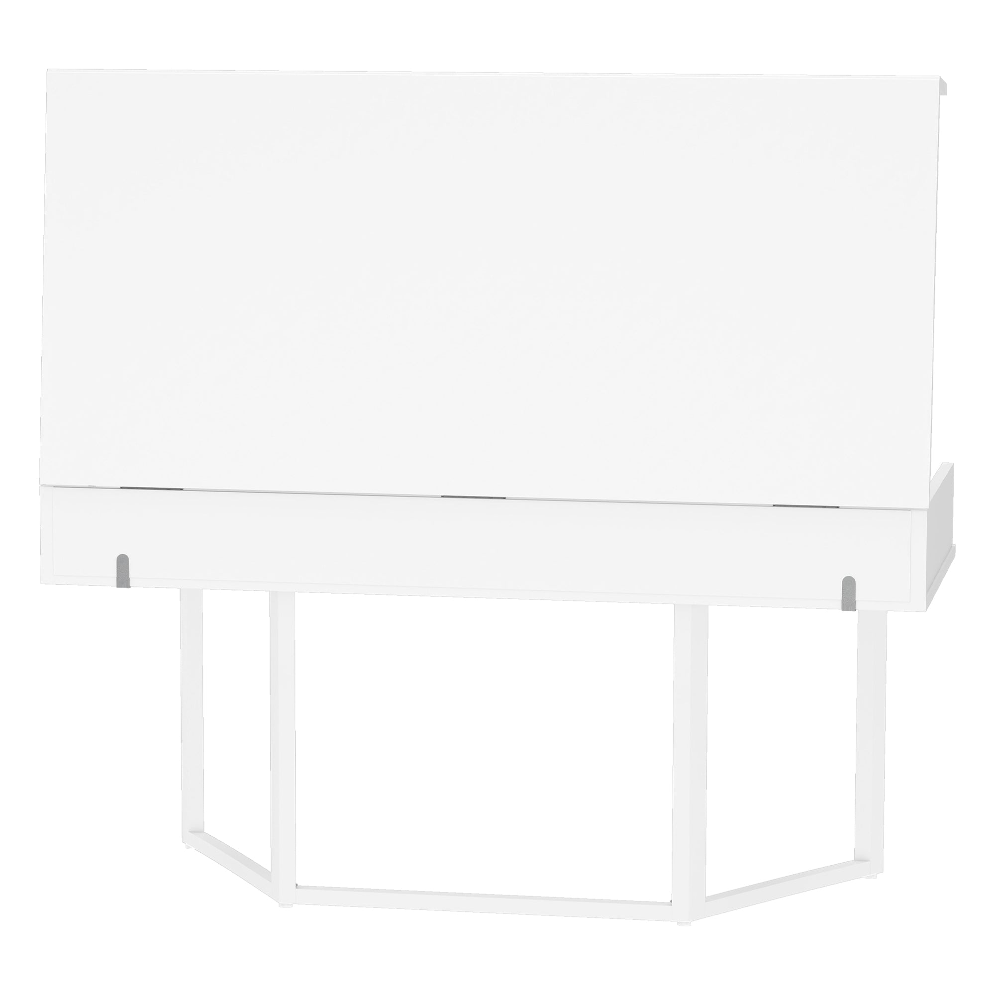 Logidon Opvouwbaar Bureau 120x55 Wit Met Stopcontacten