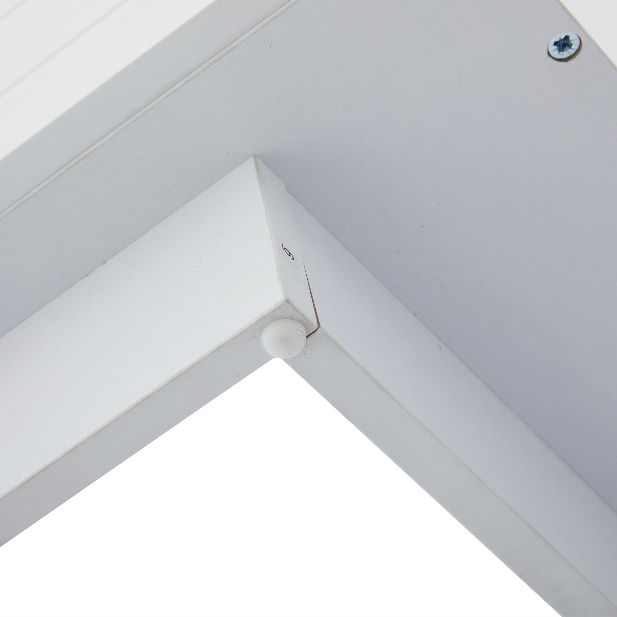 Logidon Witte LED Salontafel met Opbergruimte Bluetooth App Bediening 100x50x42 Cm