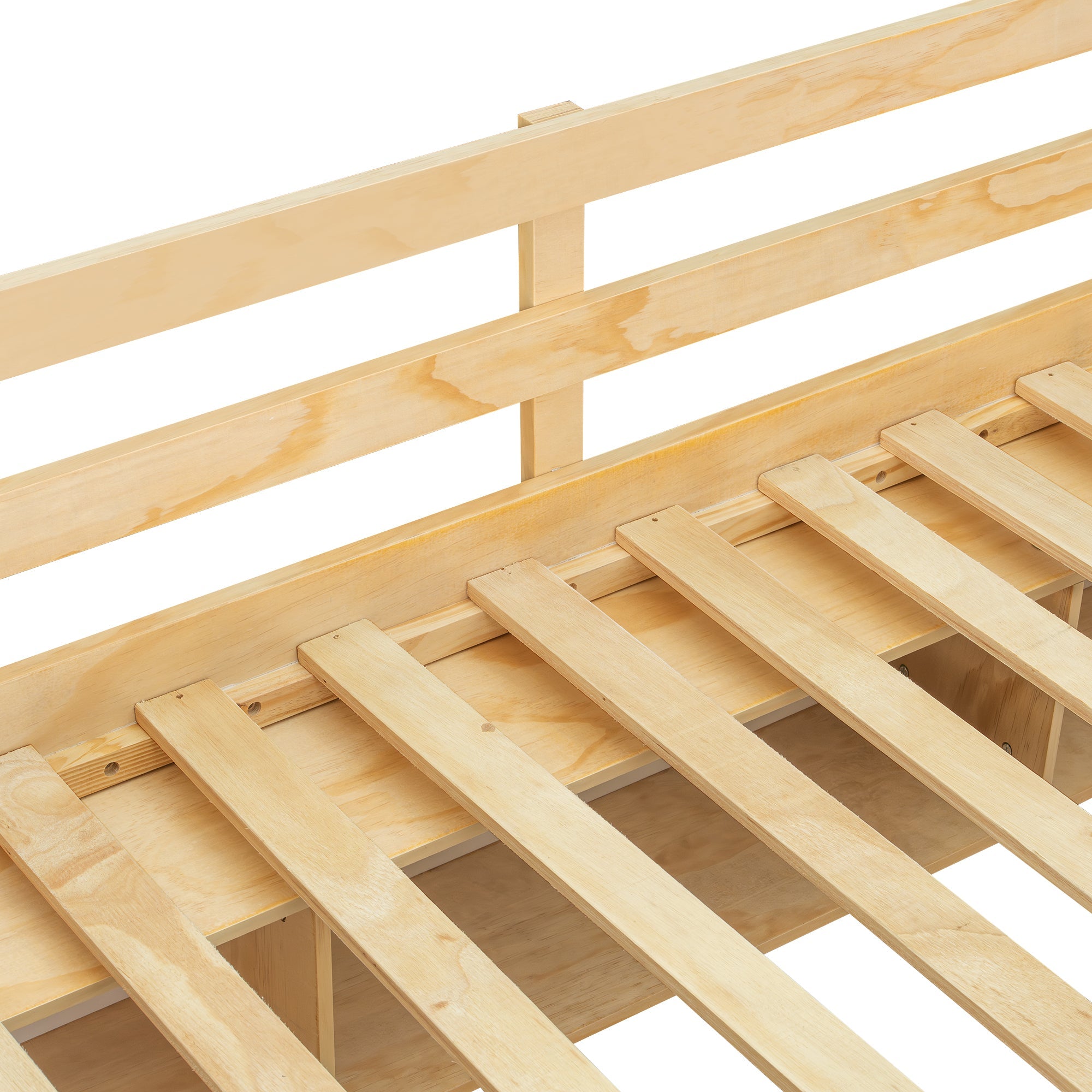 Logidon stapelbed met drie lades wit naturel 90x200 120x200