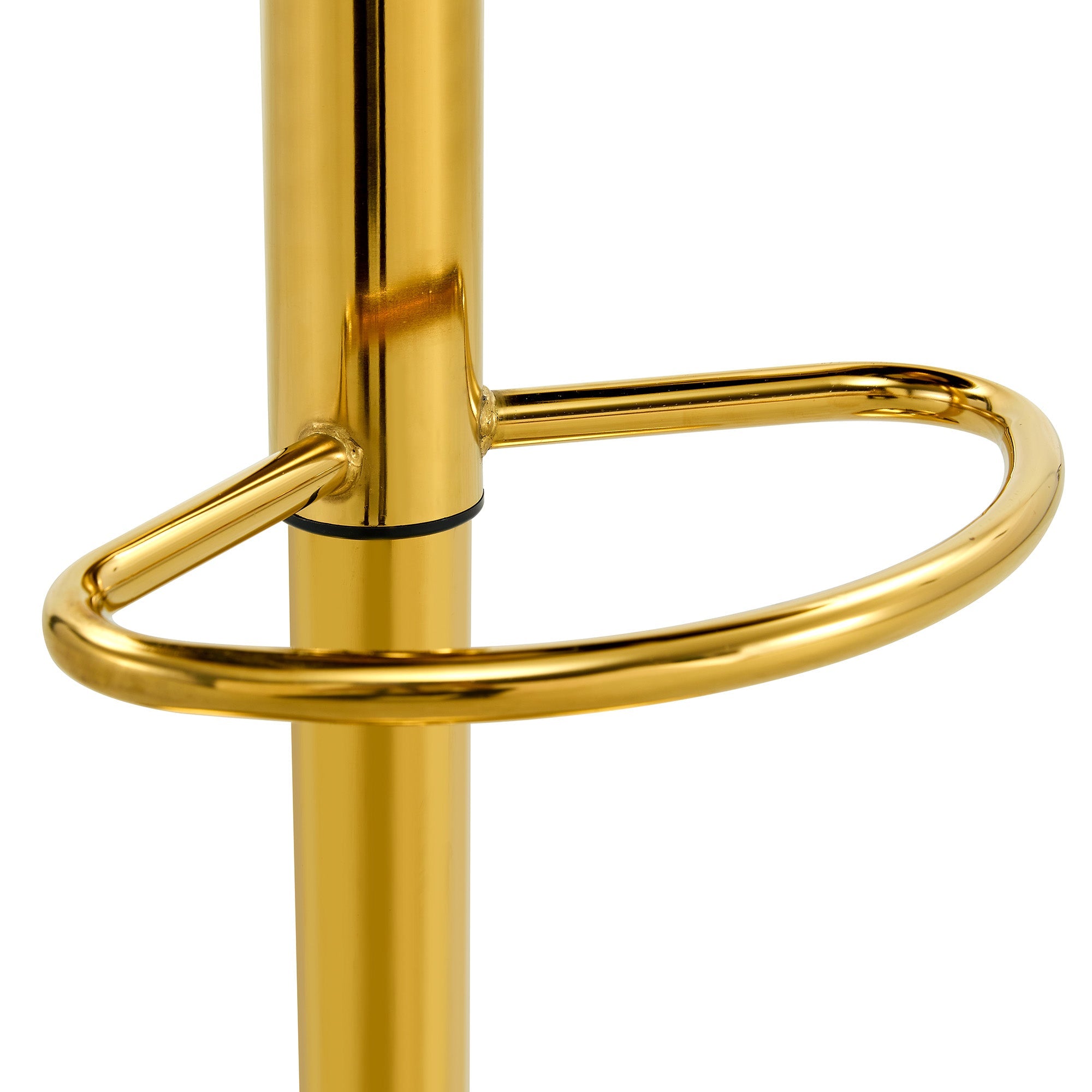 Logidon grijze fluwelen barkrukken set van 2 kogelketting rugleuning gouden frame