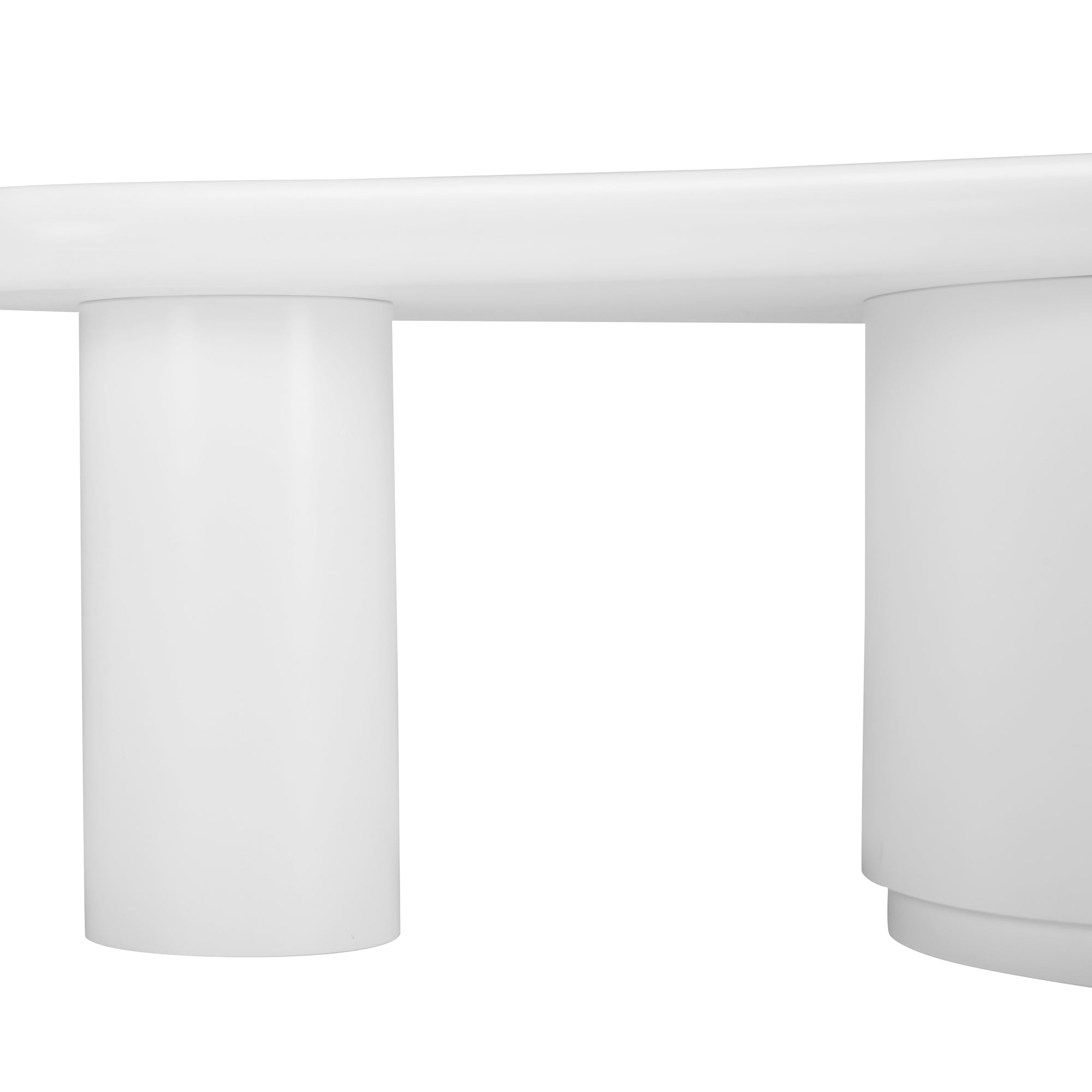 Logidon onregelmatige salontafel in wolkvorm 110x60cm wit