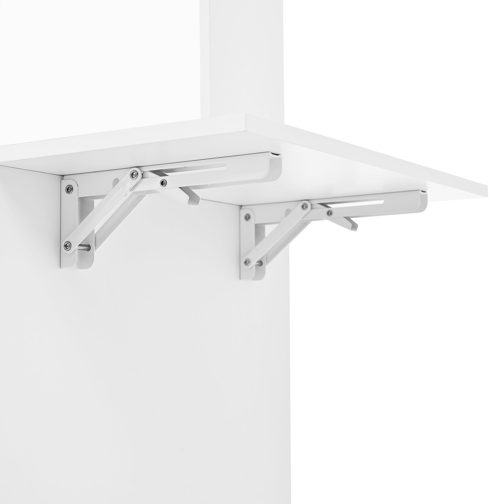 Logidon Kaptafel Verstelbaar LED-verlichting Wit 75×156×45 cm