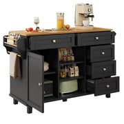 Logidon Restauratiewagen Zwart 134x46x92 cm Mobiel DualUse Design