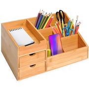 Logidon Bamboe Organizer Naturel 2 Lades L33 B20,5 H15,5 cm