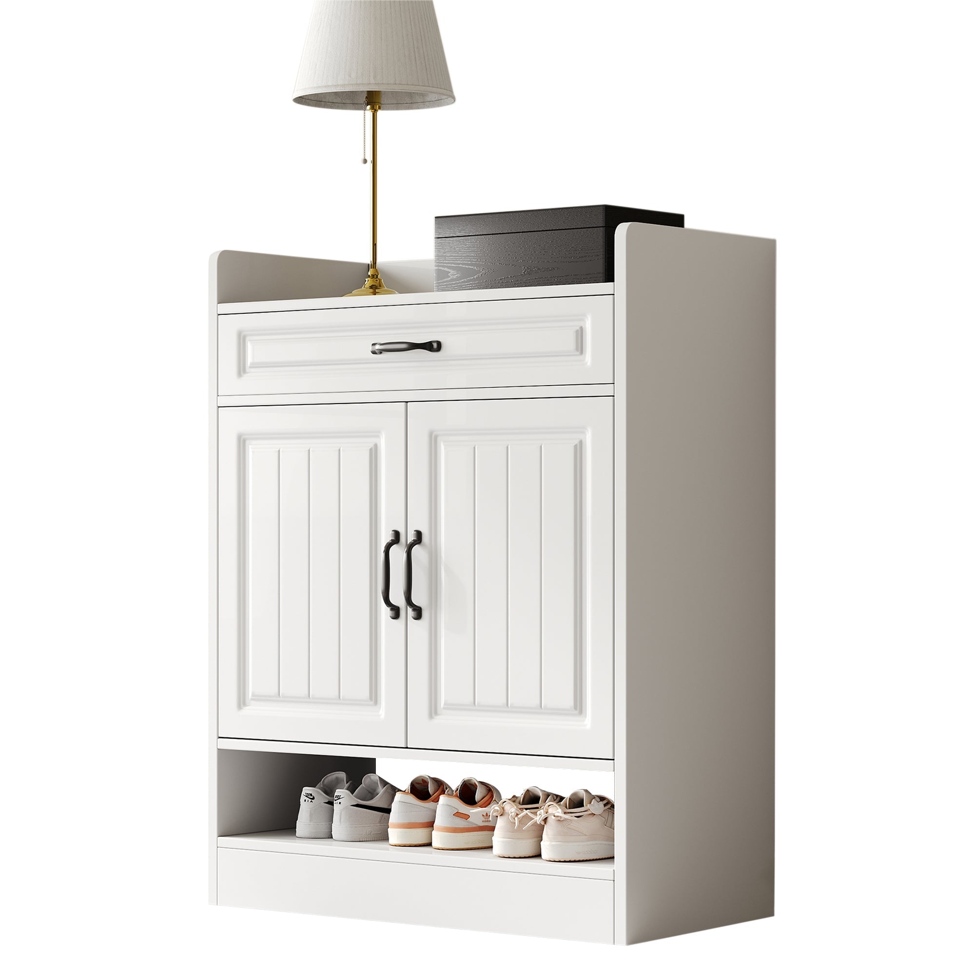 Logidon schoenenkast wit 75x36x95,5 cm met verstelbare planken